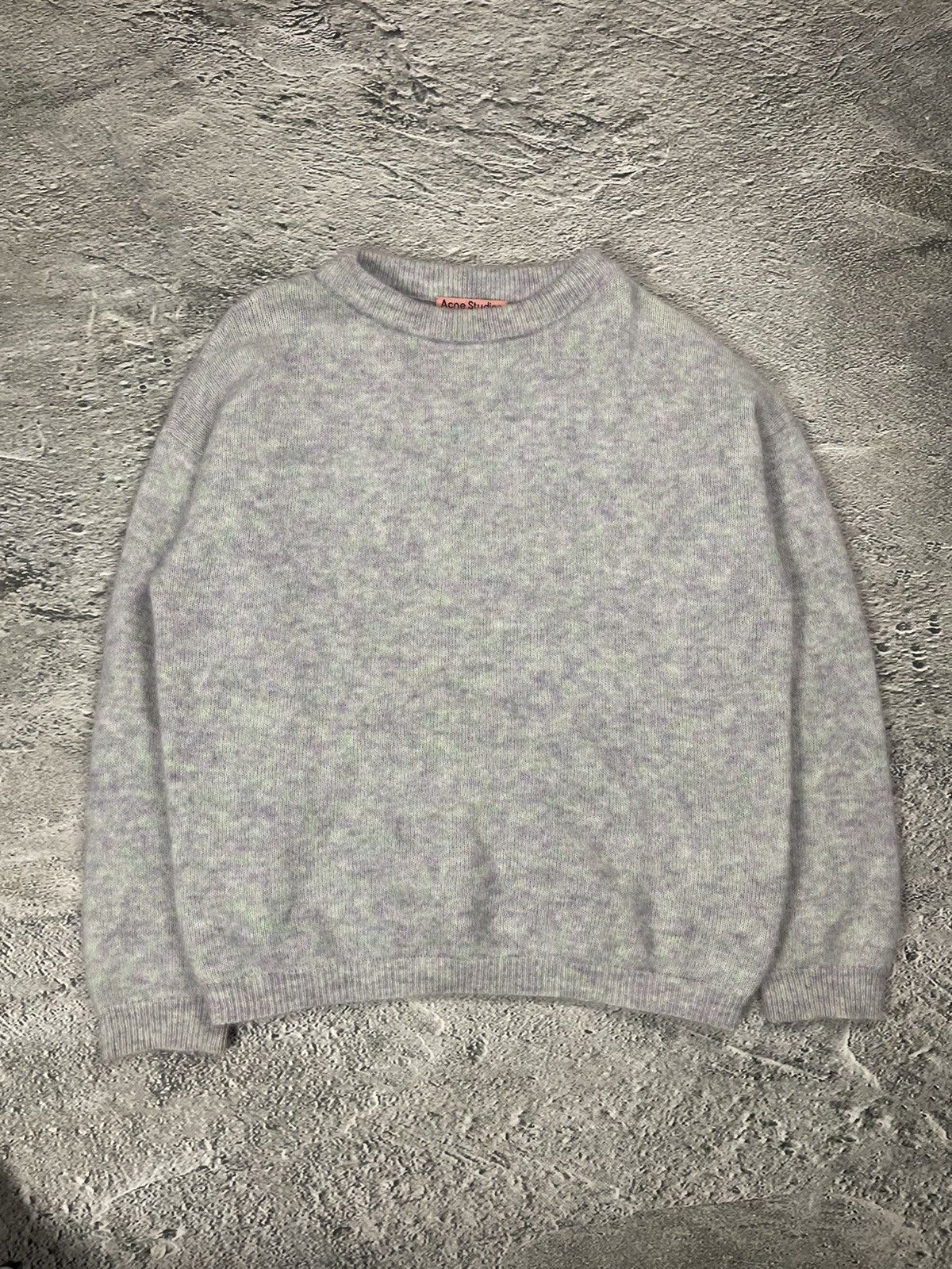 Acne Studios Acne Studios mohair sweater grey purple green Size US S / EU 44-46 / 1 - 1 Thumbnail