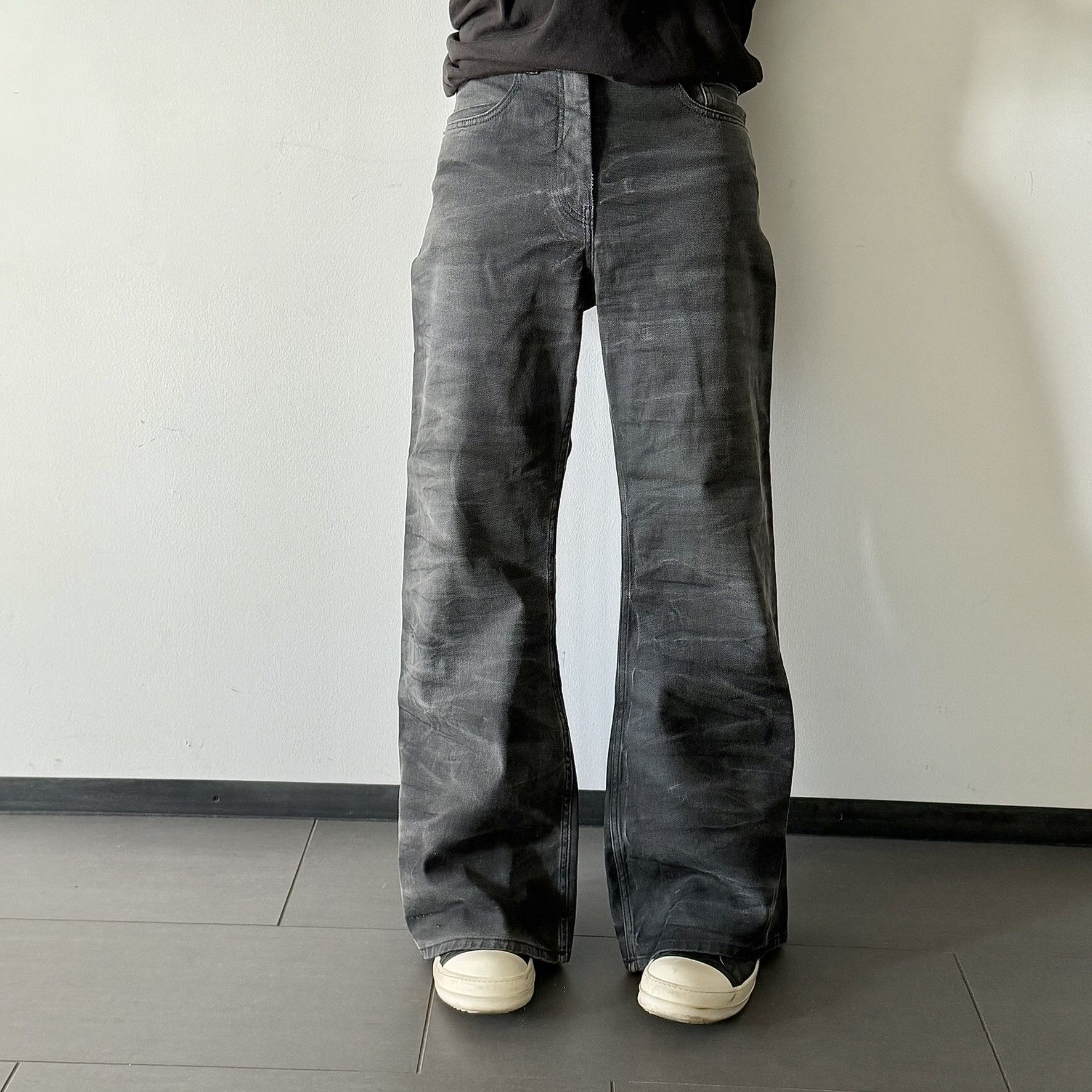 Maison Margiela MM6 Faded Washed Flared Denim Jeans Size US 30 / EU 46 - 8 Thumbnail