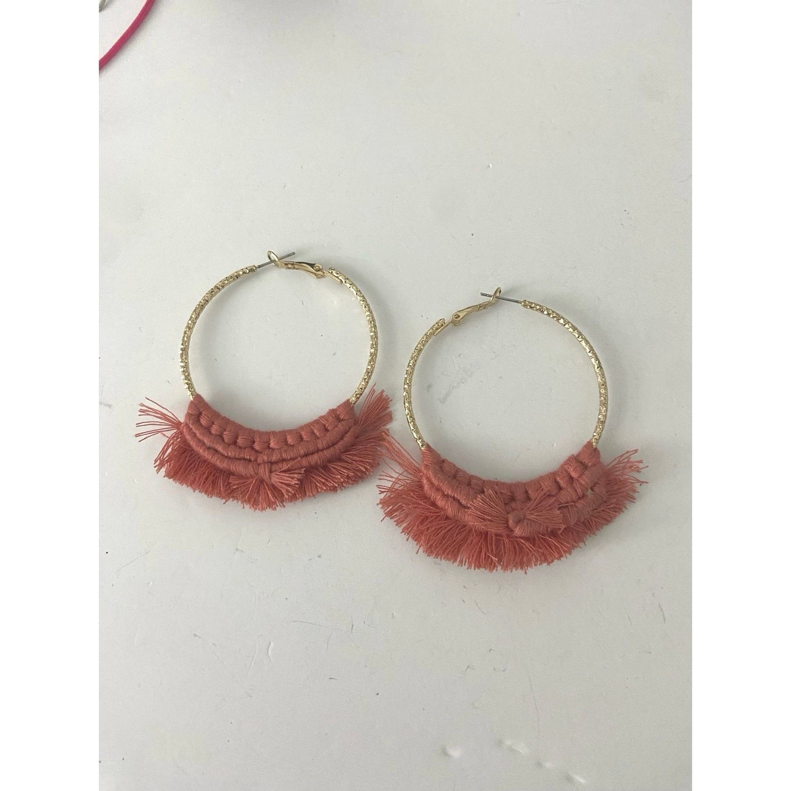 Other macrame hoop earrings Size ONE SIZE - 1 Thumbnail
