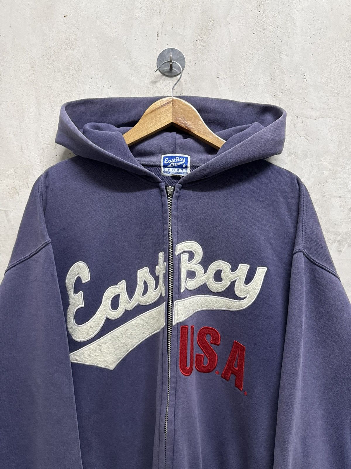 Southpole 2000s Faded East Boy Spell Out Zip Up Hoodie Size US XL / EU 56 / 4 - 2 Thumbnail