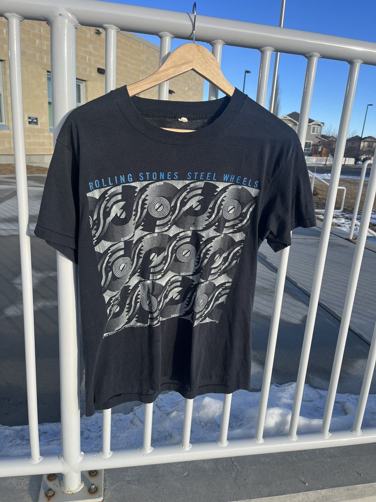 Band Tees × Vintage 1989 Rolling Stones Steely Wheels Tour Shirt Size US S / EU 44-46 / 1 - 1 Thumbnail