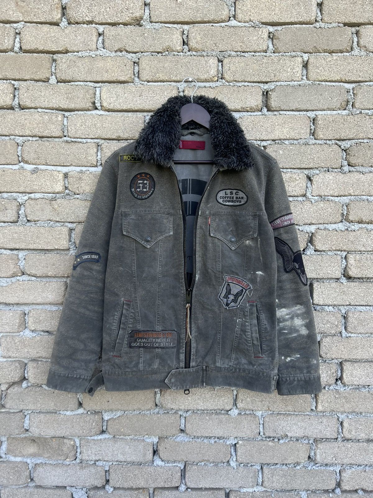 Levi's Levi's Red Tab Zipper Jacket Patches Skull Size US M / EU 48-50 / 2 - 4 Thumbnail