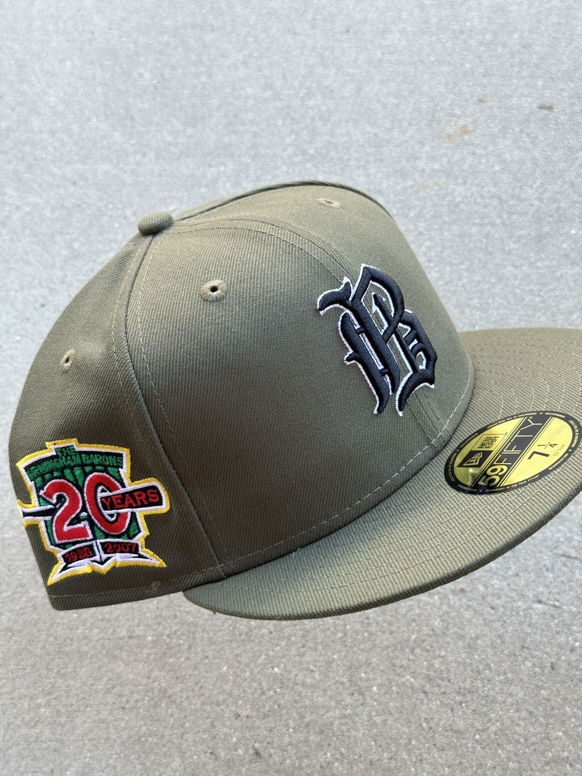 Birmingham Barons OG Rolling Papers Fitted 420 7 1/4 MiLB