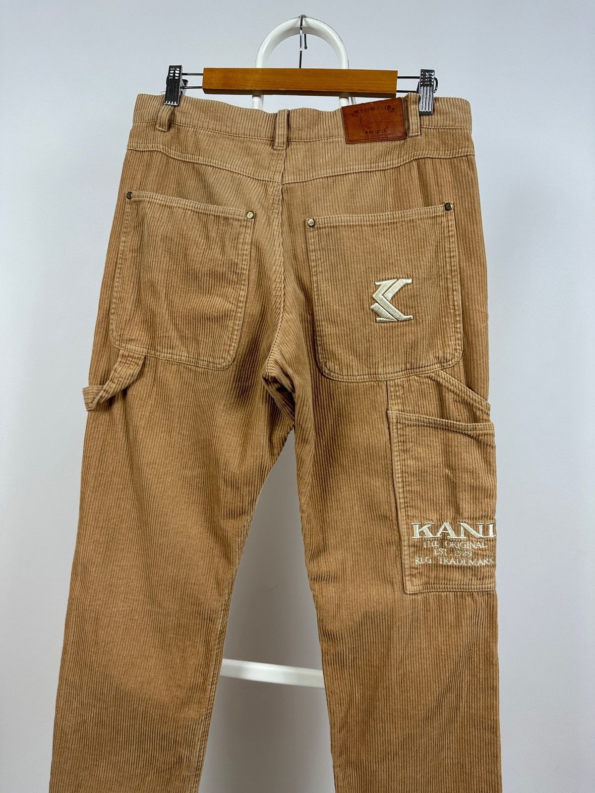 Karl Kani Vintage Karl Kani Corduroy Y2K Rap Baggy Cargo Pants Size US 30 / EU 46 - 3 Thumbnail