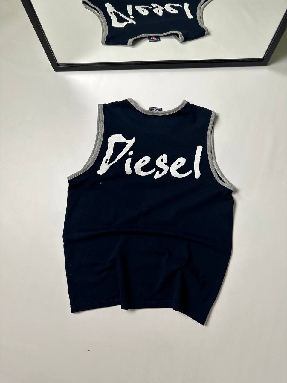 Diesel Vintage Diesel Japanese Tee Big Logo Avant Garde Size US L / EU 52-54 / 3 - 3 Thumbnail