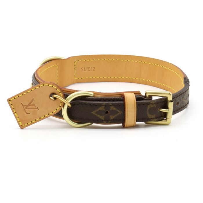 Louis Vuitton Monogram Baxter Extra Small Dog Collar - Brown Pet