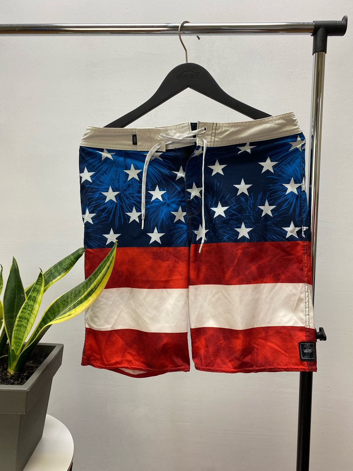 Vans × Vintage Vans Men’s Board Shorts American Flag Swim Size US 30 / EU 46 - 1 Thumbnail
