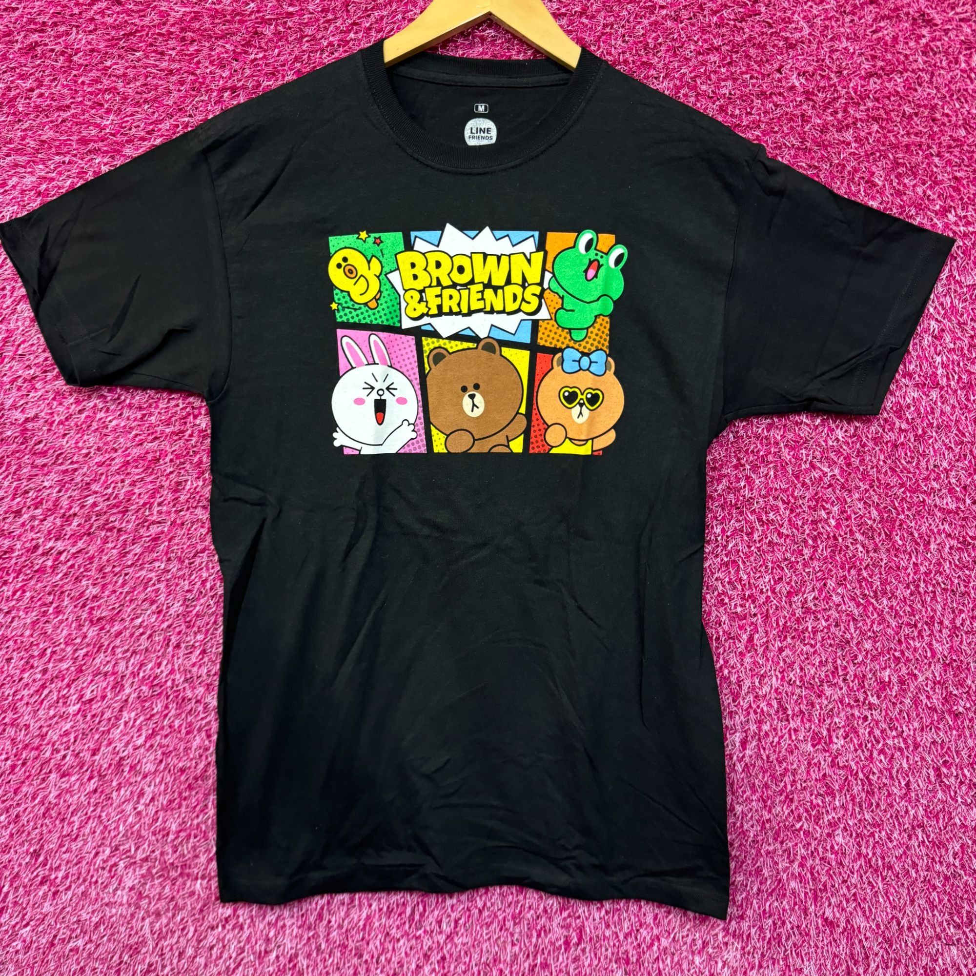 Ripple Junction Brown & Friends Kawaii TV Animated Series Line Friends Tee M Size US M / EU 48-50 / 2 - 1 Thumbnail