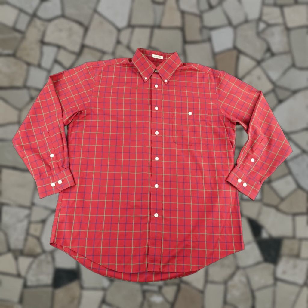Orvis VINTAGE Orvis Shirt Mens Large Red Green Plaid Button-Up Long Sleeve Cotton Outdoor Classic Size US L / EU 52-54 / 3 - 1 Thumbnail