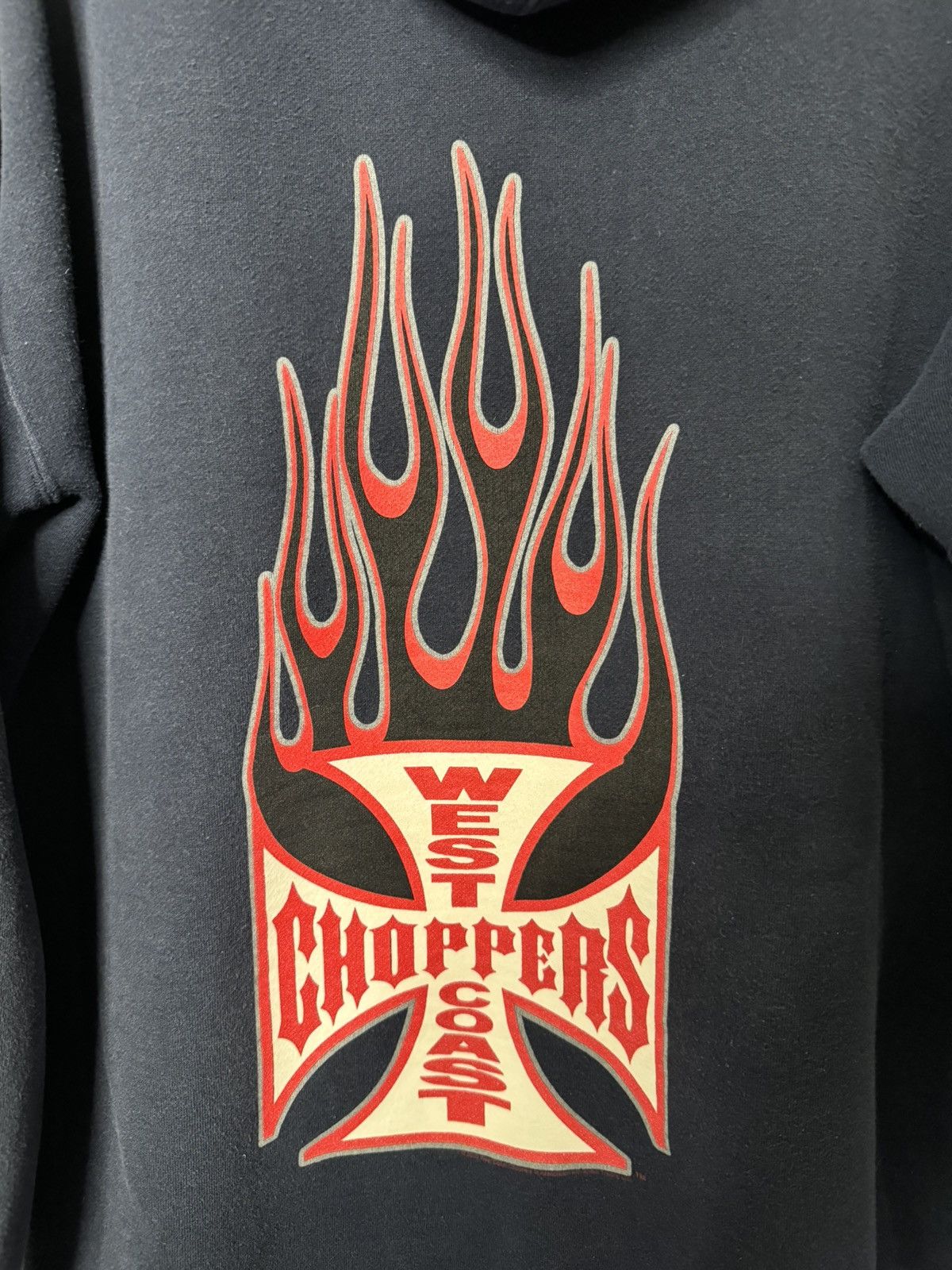 Vintage Vintage West Coast Choppers Jesse James Flame Hoodie Size US M / EU 48-50 / 2 - 3 Thumbnail