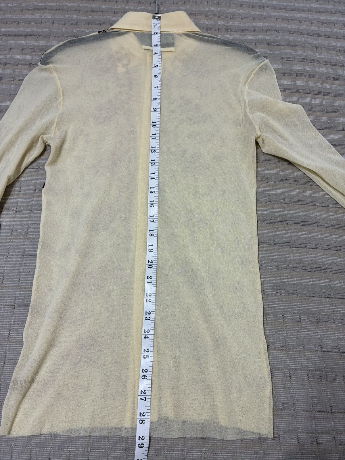 Jean Paul Gaultier Jean Paul Gaultier Cream and Black Embroidered Blouse Size US M / EU 48-50 / 2 - 13 Thumbnail