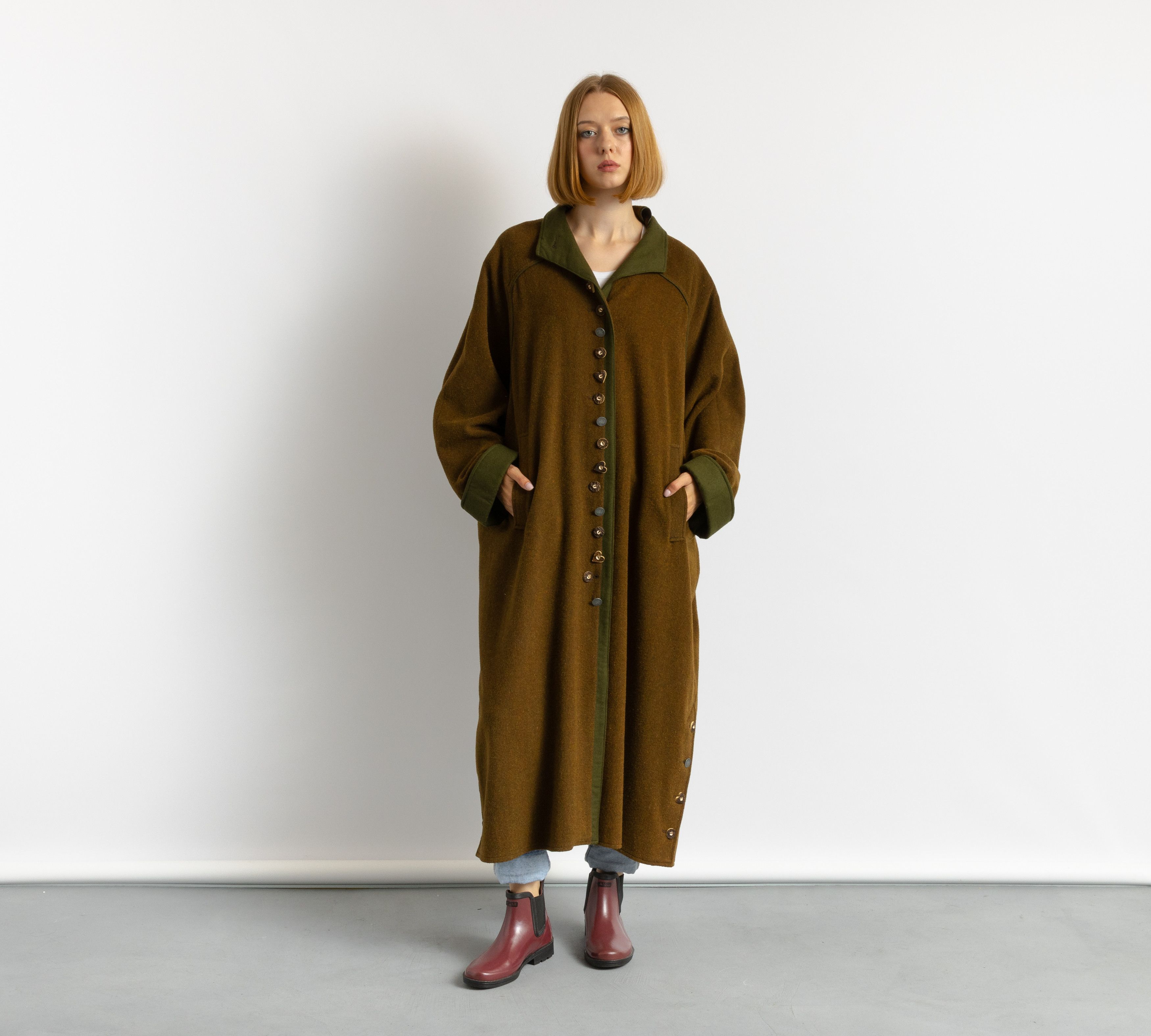 Vintage Tyrol Dirndl Bavarian Long Sleeve Midi Coat Cape 7903 Size ONE SIZE - 1 Thumbnail
