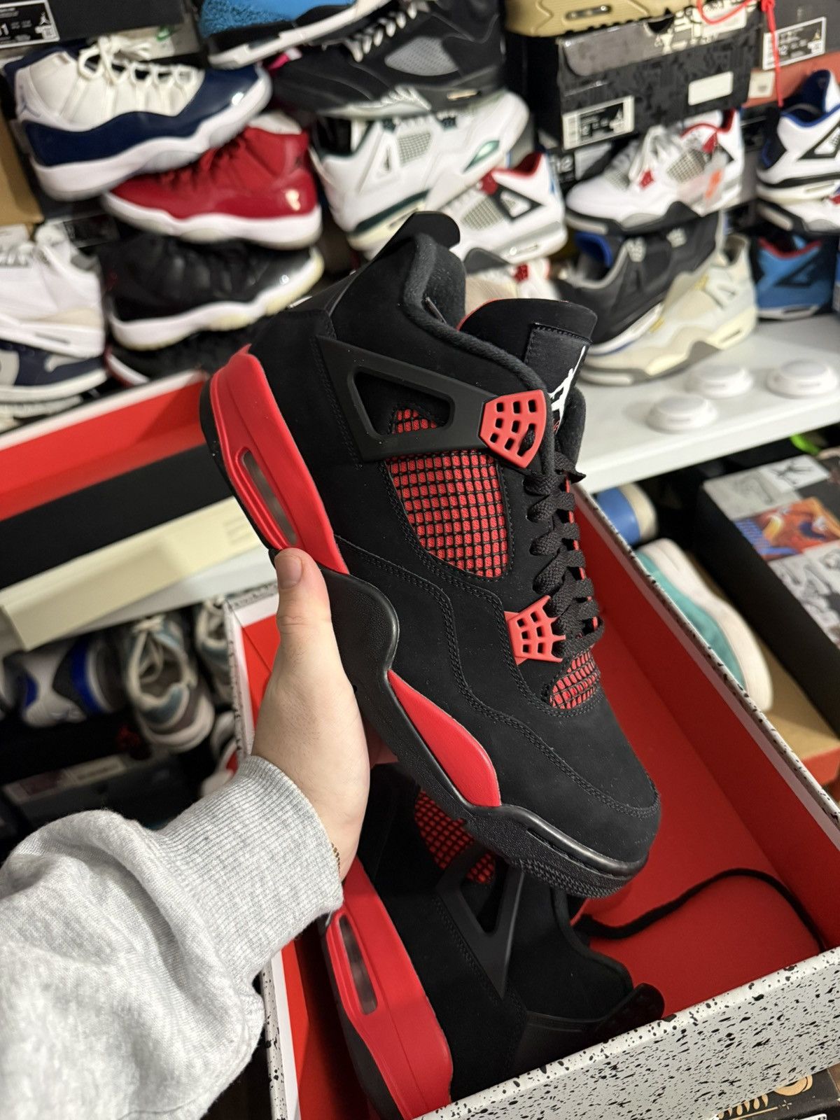 Jordan Brand Jordan retro 4 red thunder sz 12 Size US 12 / EU 45 - 1 Thumbnail