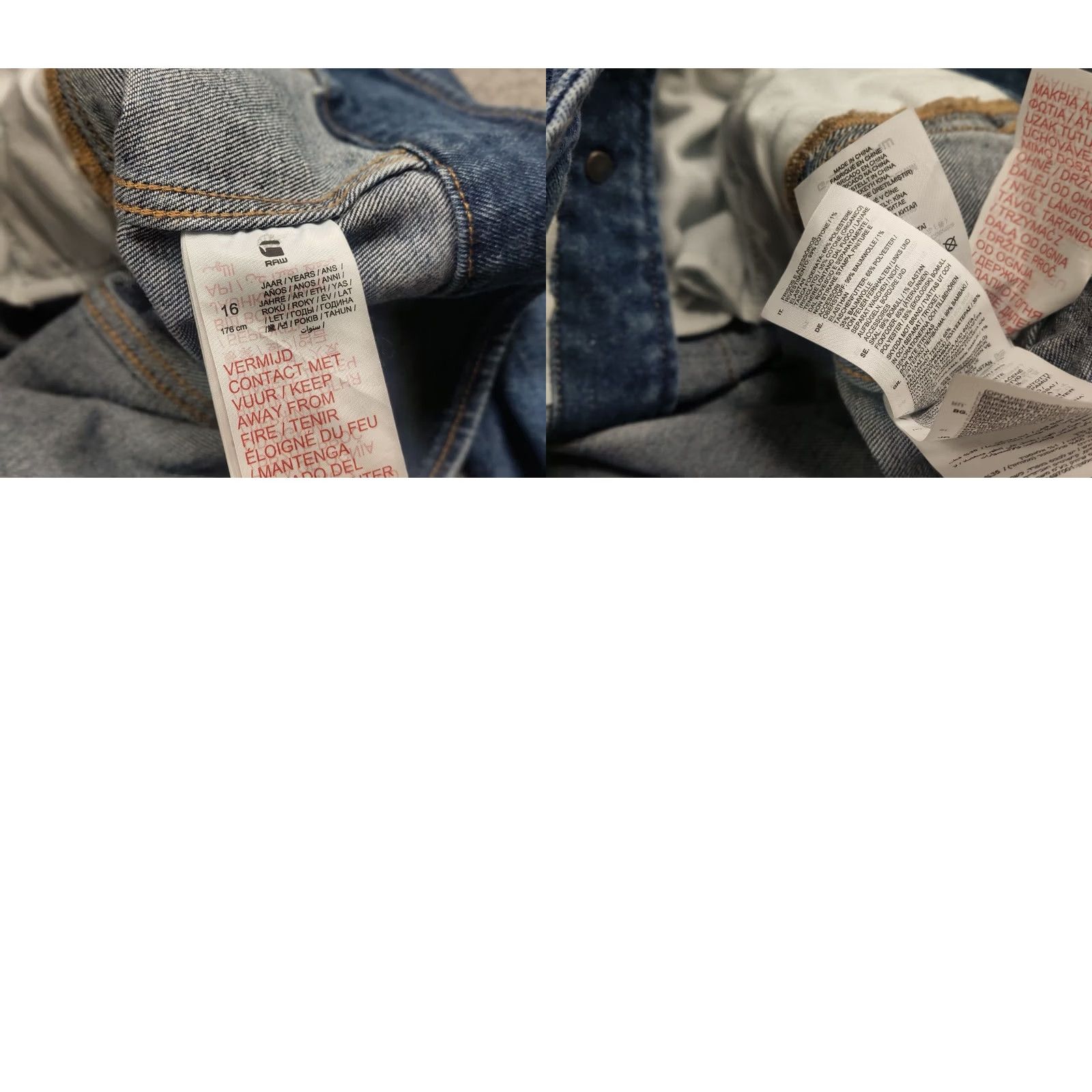 G-Star VINTAGE G Star Raw Scutar Slim Light Faded Blue Pocket Denim Jacket Mens Jacket Denim blue 64 cm 65 cm 41 cm 50 cm - Size US S / EU 44-46 / 1 - 10 Thumbnail