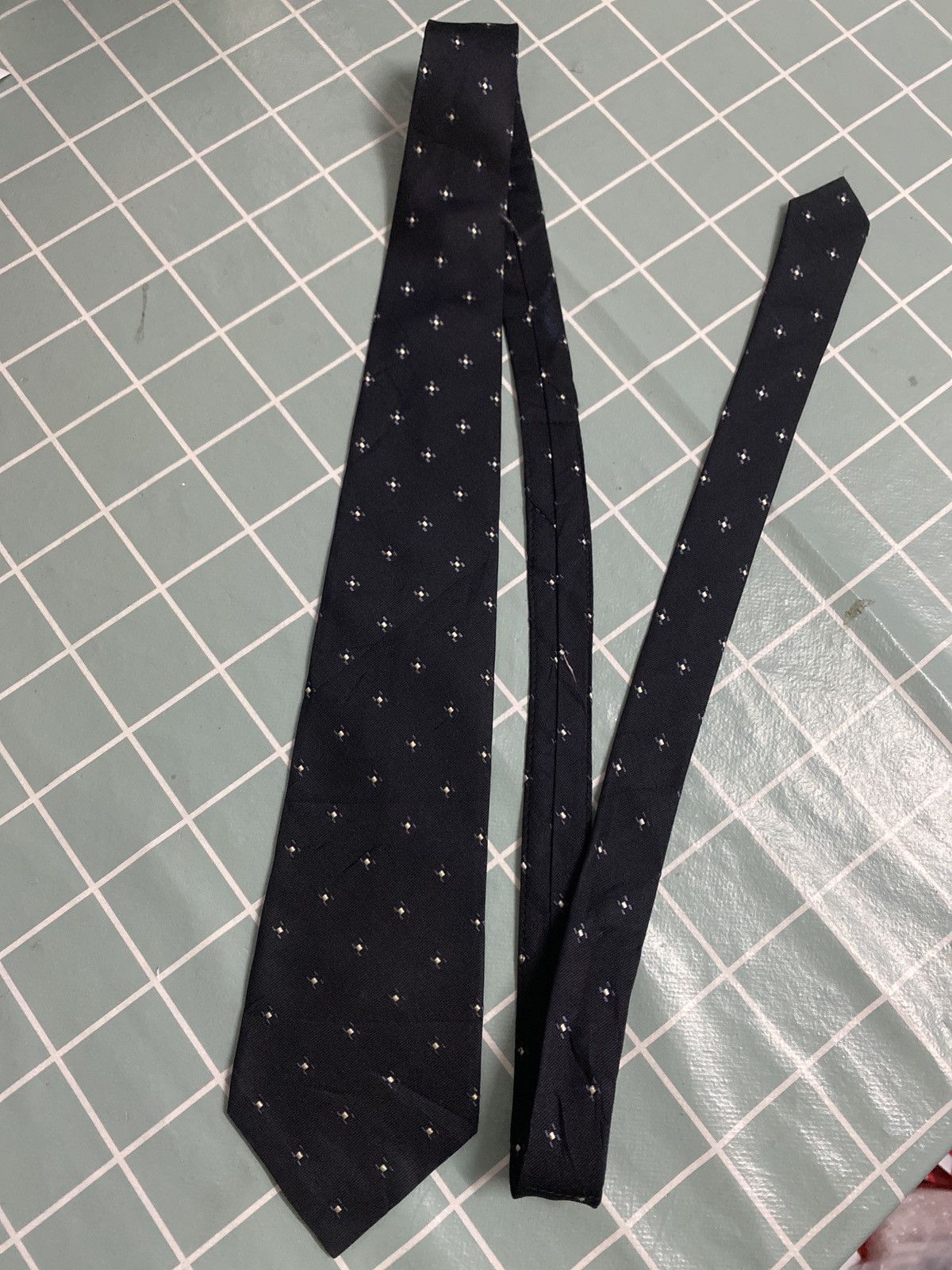 Comme des Garcons Comme des Garçons Homme Deux Navy Silk Tie Japan Made Size ONE SIZE - 5 Thumbnail