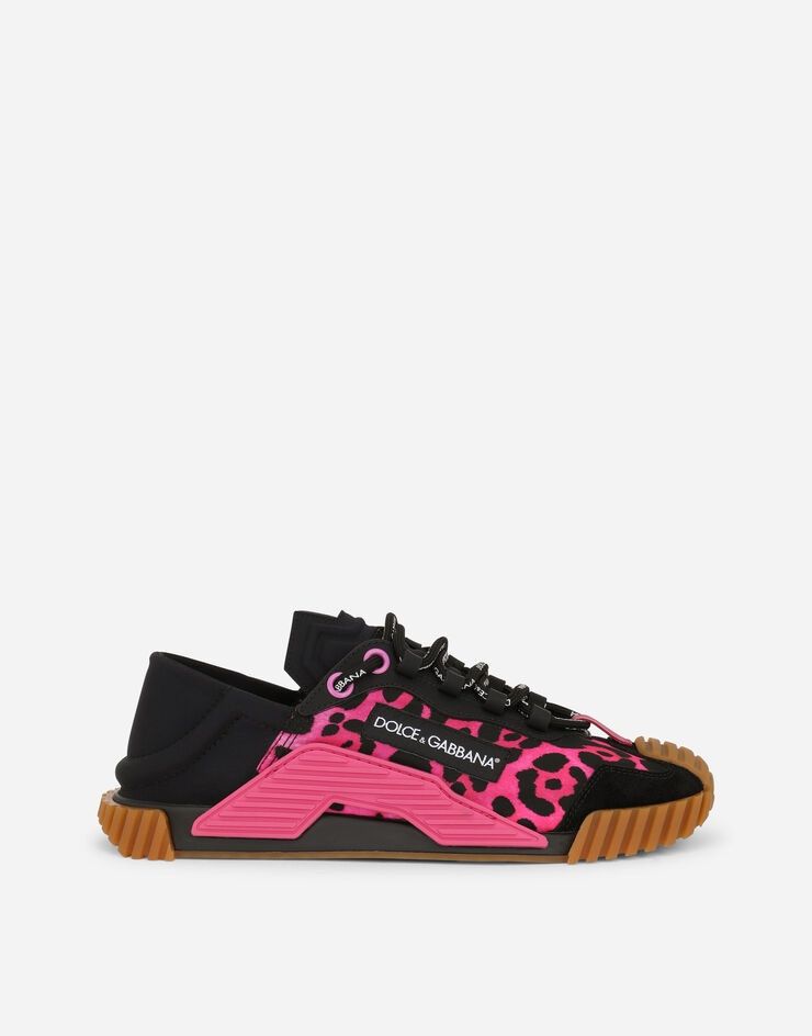 Dolce & Gabbana o1y0925 Logo Low-Top Sneakers in Fuchsia/Black Size US 5.5 / IT 35.5 - 1 Thumbnail