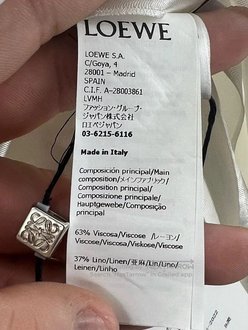 Loewe LOEWE White Linen Sling Dress. Size US XS / EU 42 / 0 - 5 Thumbnail