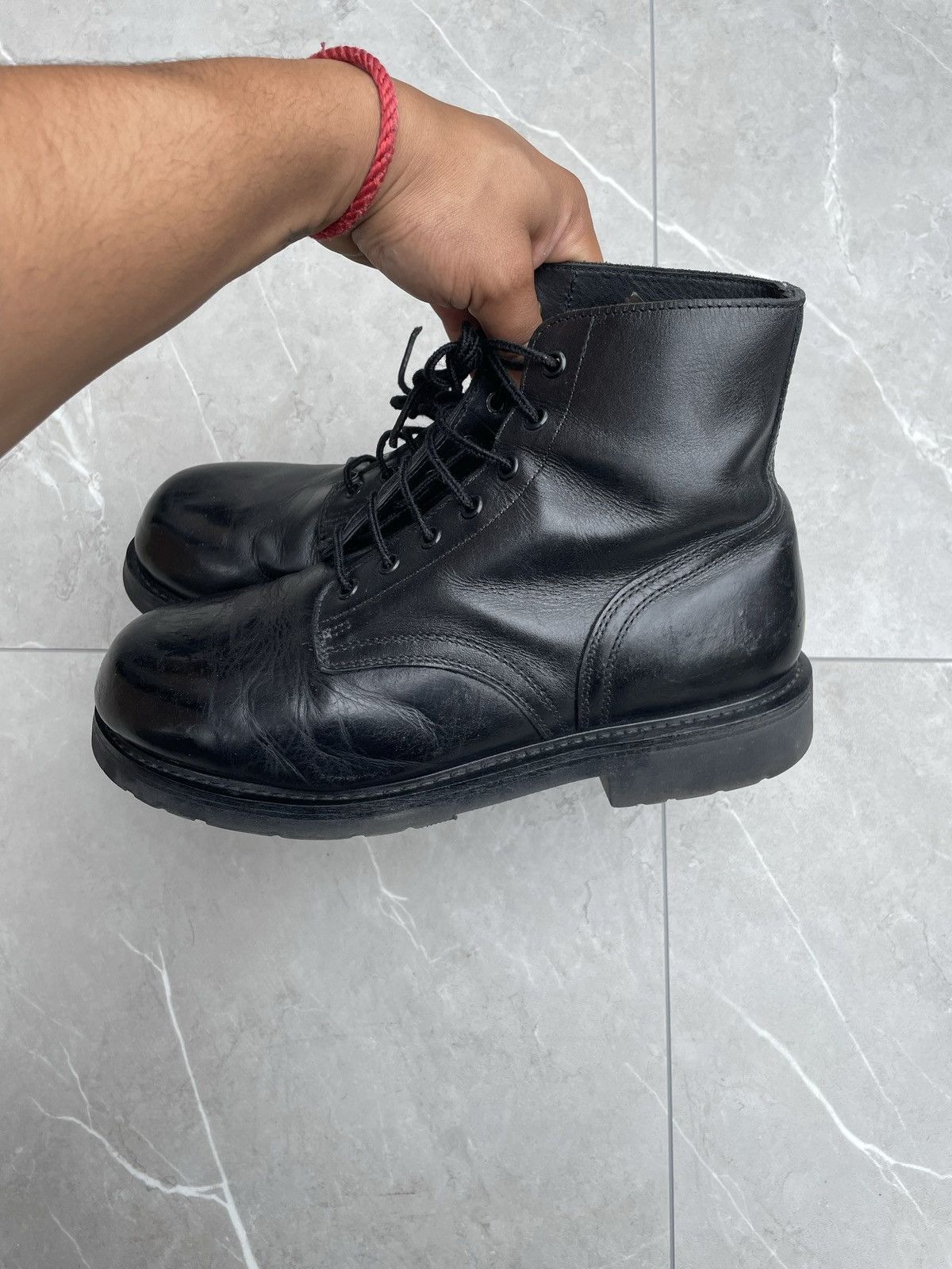 Vintage Vintage Leather Military Ankle Combat Boots Size US 10.5 / EU 43-44 - 8 Thumbnail