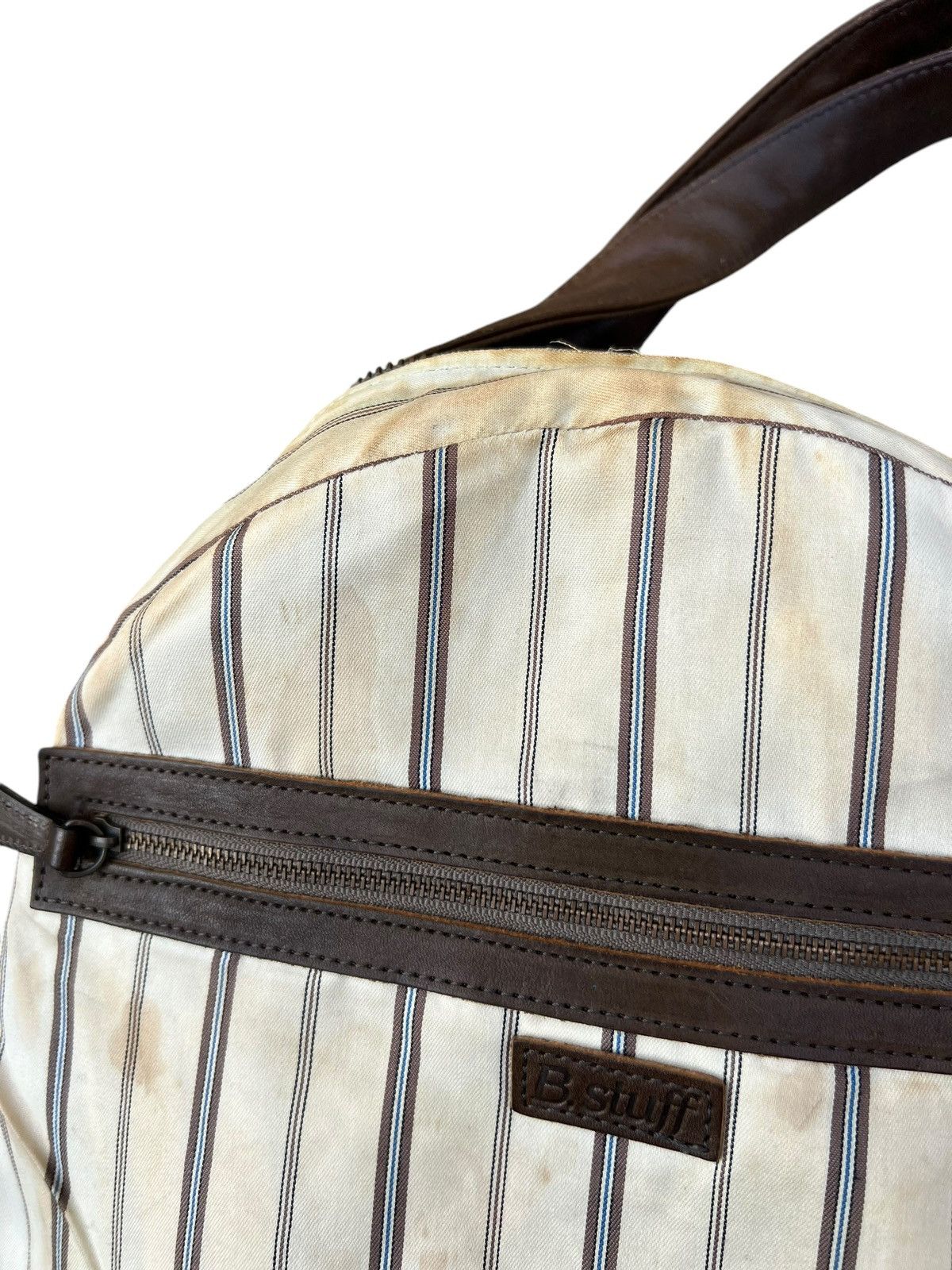 Leather Vintage B. Stuff Japan Distress Patina Leather Round Bag Size ONE SIZE - 24 Thumbnail