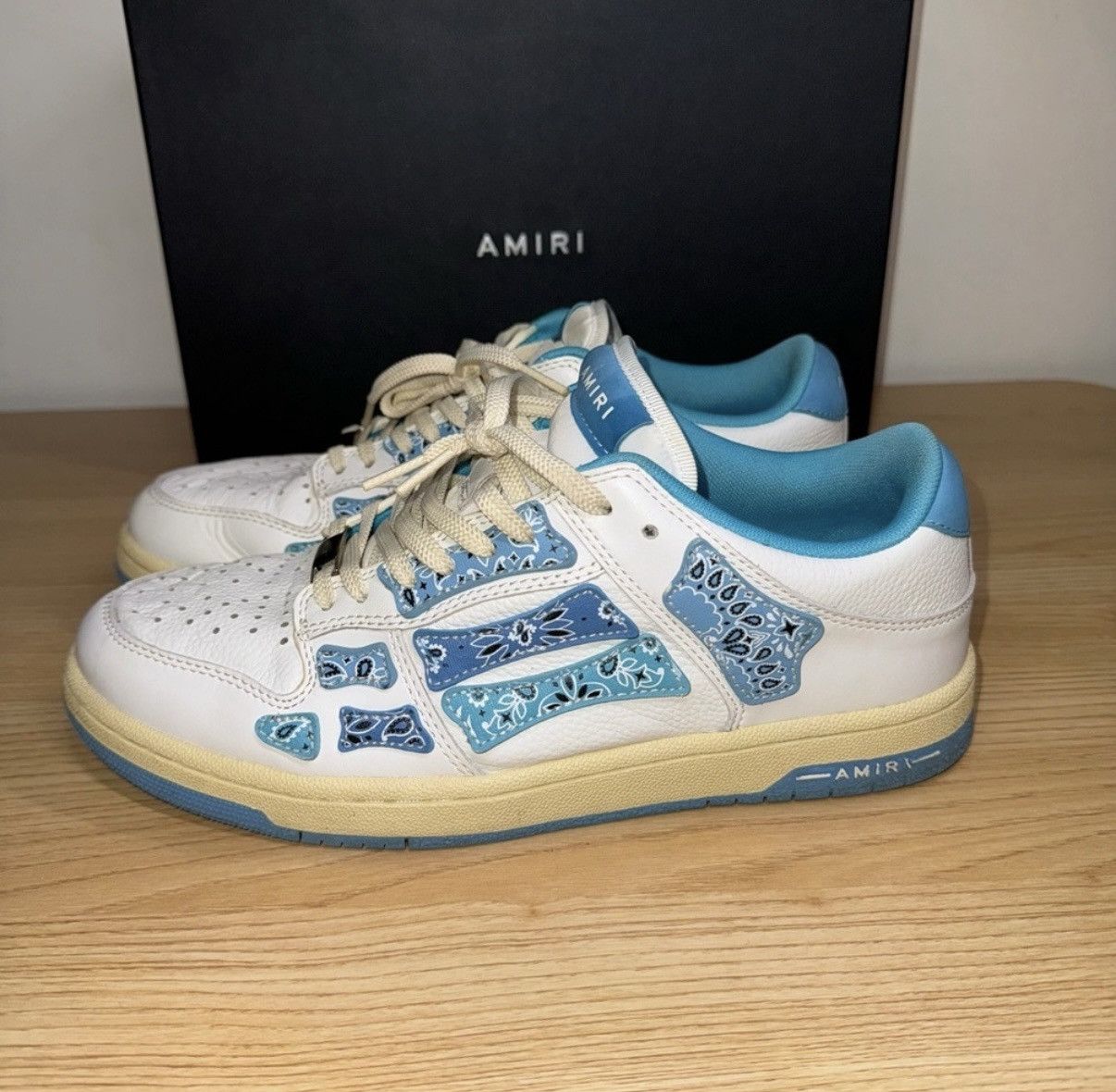 Amiri Amiri Skel Low top bandana Size US 9 / EU 42 - 2 Thumbnail