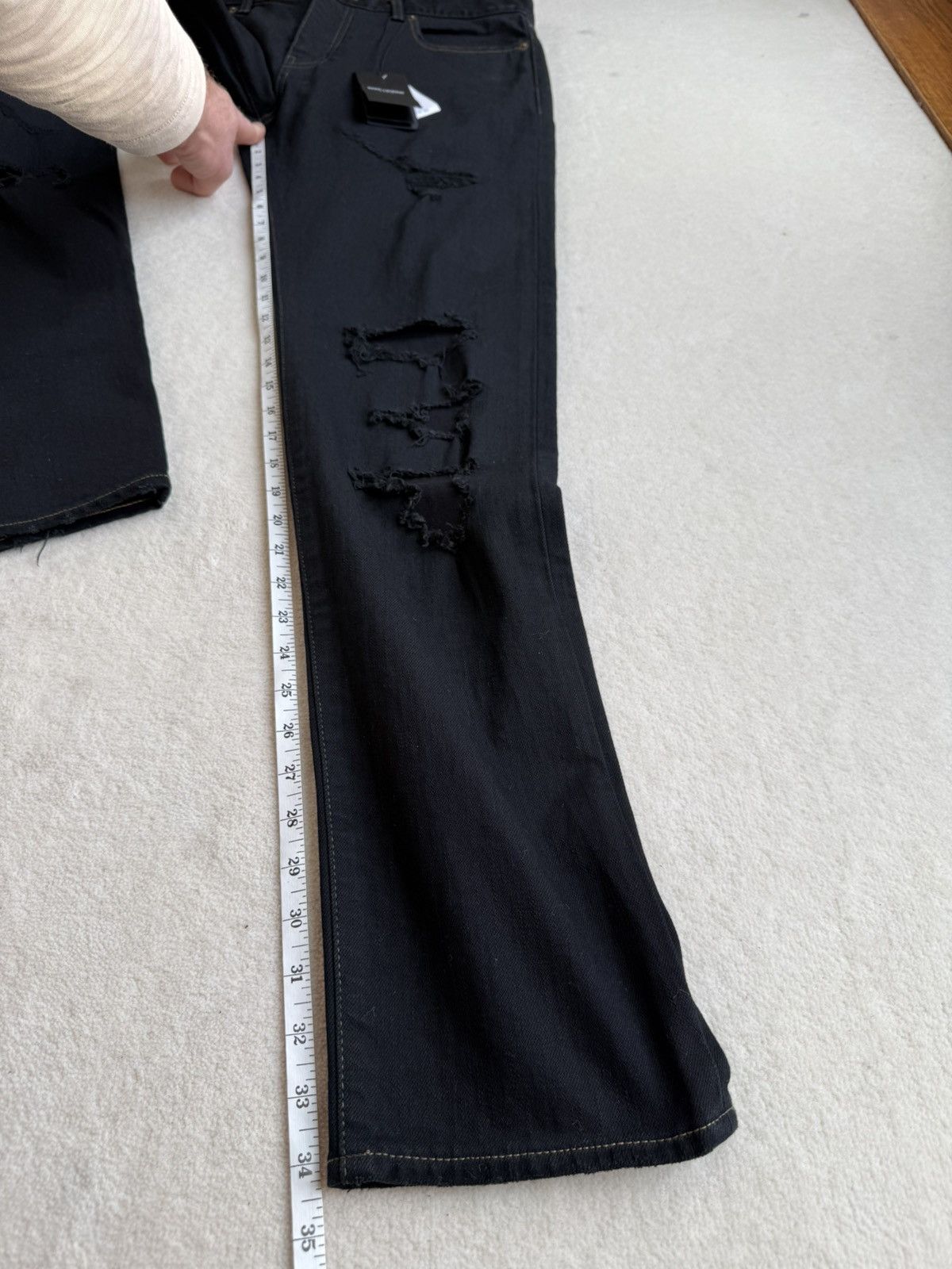 Saint Laurent Paris SS16 Saint Laurent surf sound crash trash black ripped jeans Size US 32 / EU 48 - 12 Thumbnail