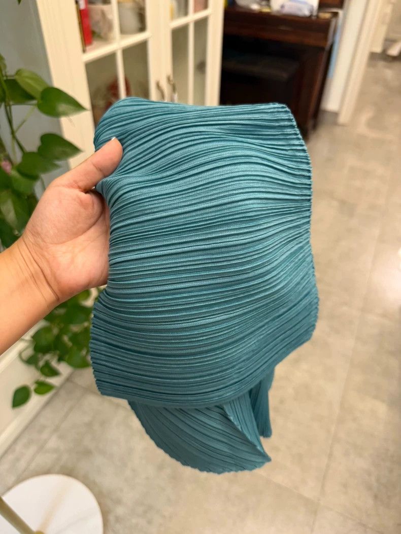 Issey Miyake Issey Miyake size:3 Frozen blue top with long sleeves Size XS / US 0-2 / IT 36-38 - 7 Thumbnail