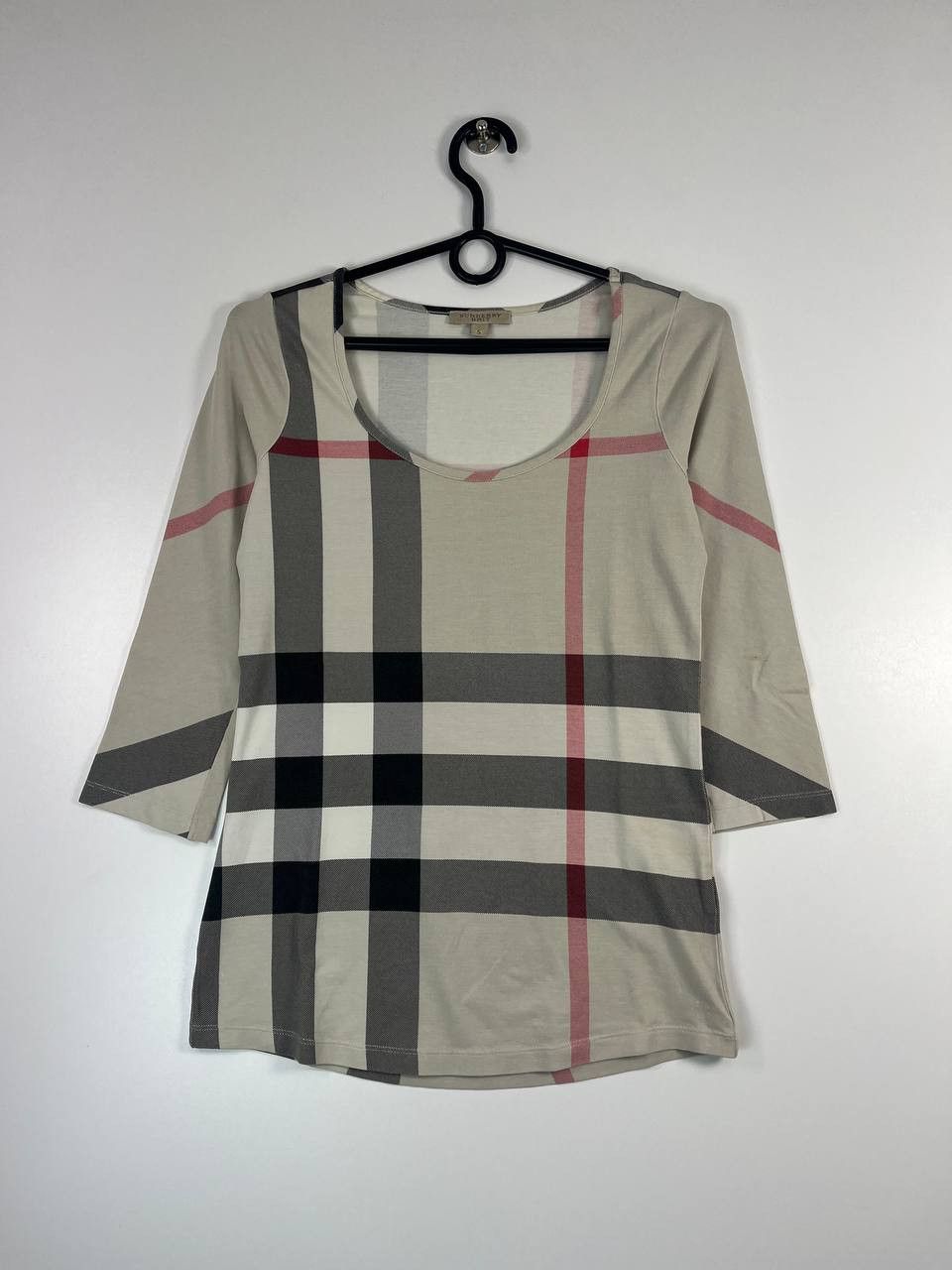 Burberry Burberry Brit Nova Check Women Stretch Blouse Top Size S Size S / US 4 / IT 40 - 1 Thumbnail