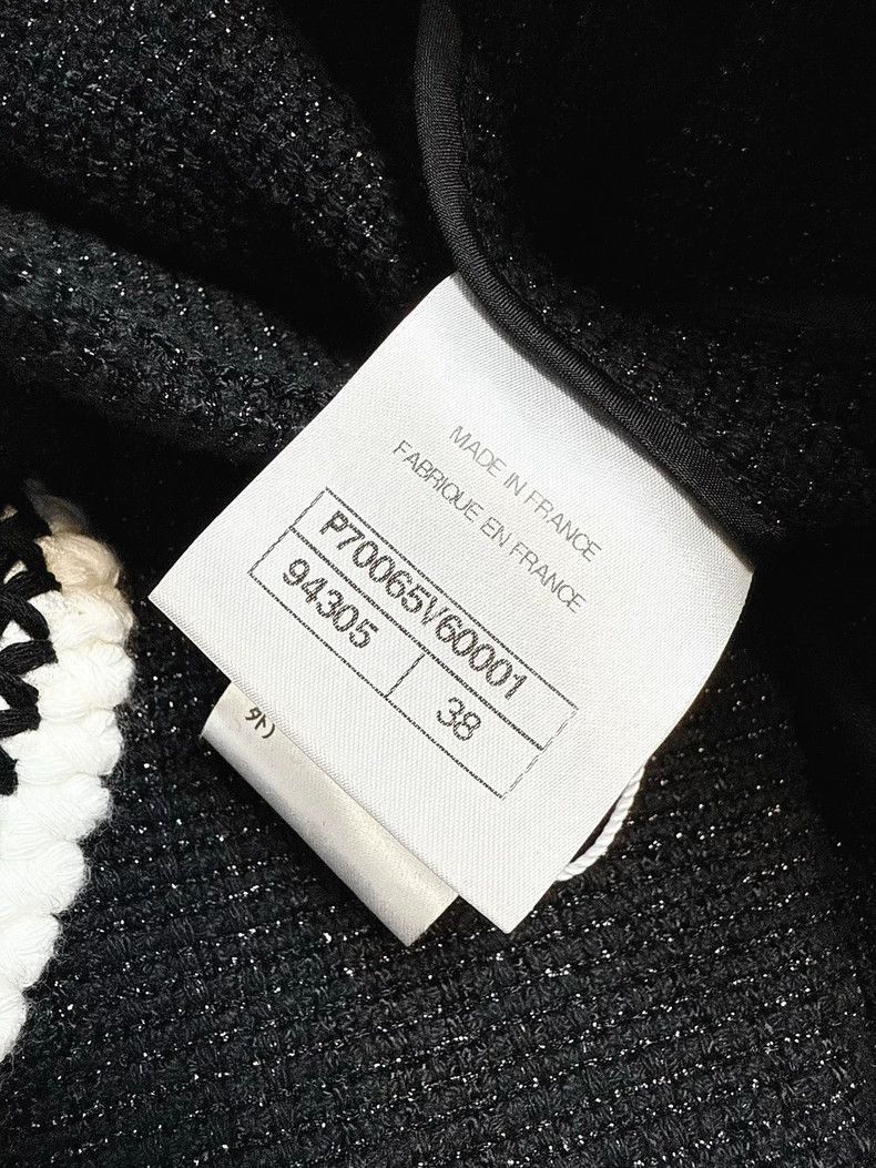 Chanel Chanel Black Tweed Mid-Length Coat Size M / US 6-8 / IT 42-44 - 8 Thumbnail