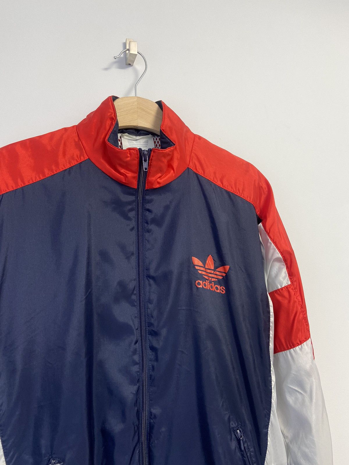 90s~00'S Adidas nylon jacket, men's size L, vintage Nylon black type Vintage Second Hand main image 1