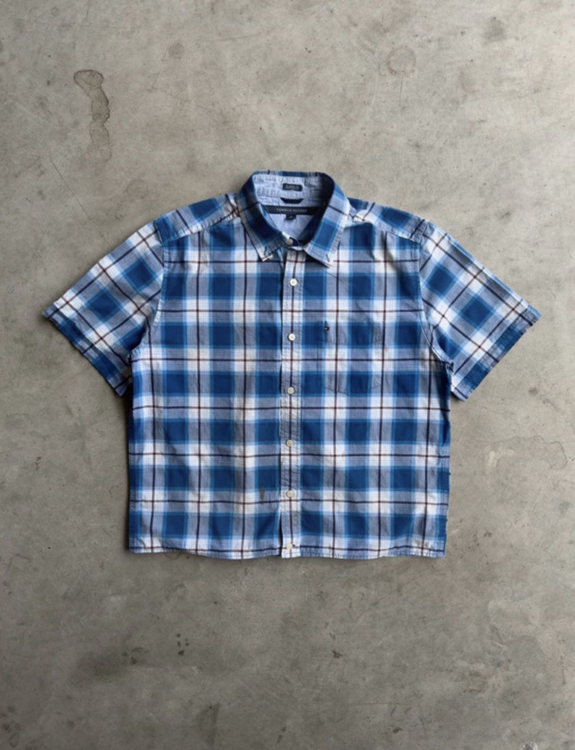 Tommy Hilfiger Tommy Hilfiger Cropped Plaid Button Down Shirt - S Size US S / EU 44-46 / 1 - 1 Thumbnail