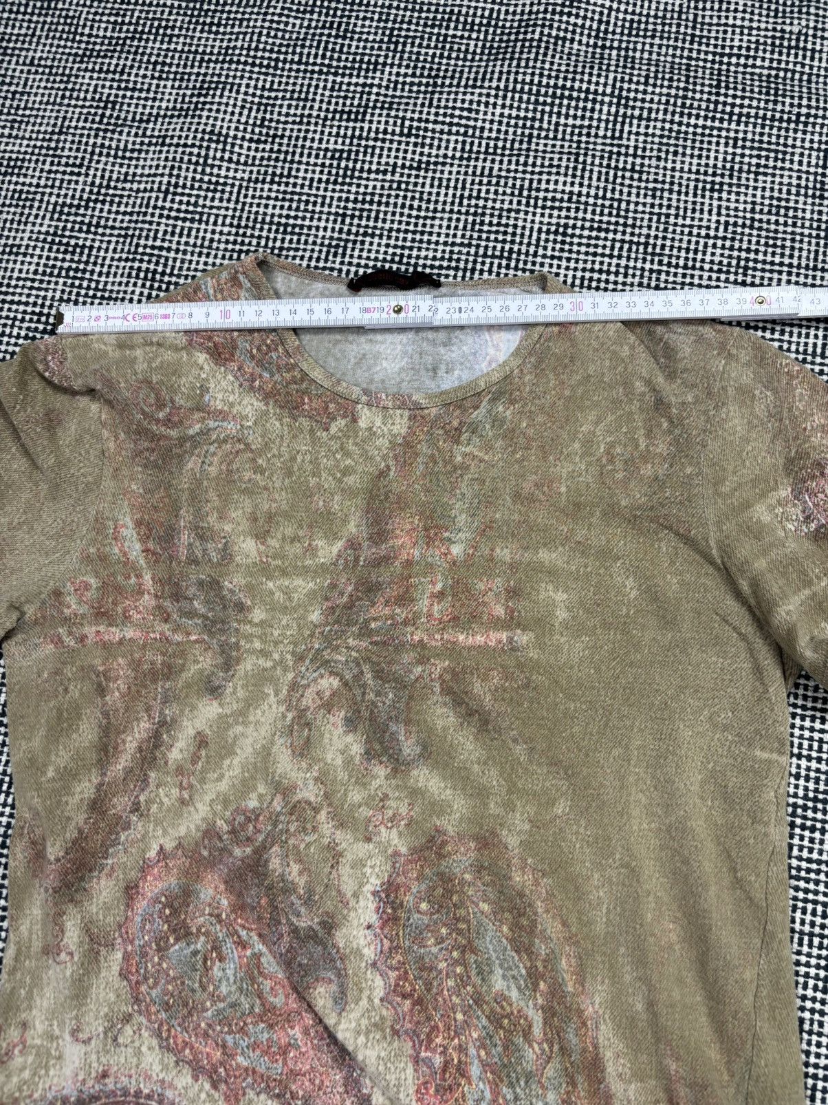 Roberto Cavalli rare vintage 00s Roberto Cavalli aop crazy print tee archive Size S / US 4 / IT 40 - 9 Thumbnail