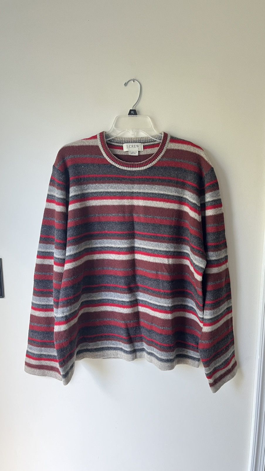 J.Crew 100% Lambswool Striped Sweater Size US L / EU 52-54 / 3 - 1 Thumbnail