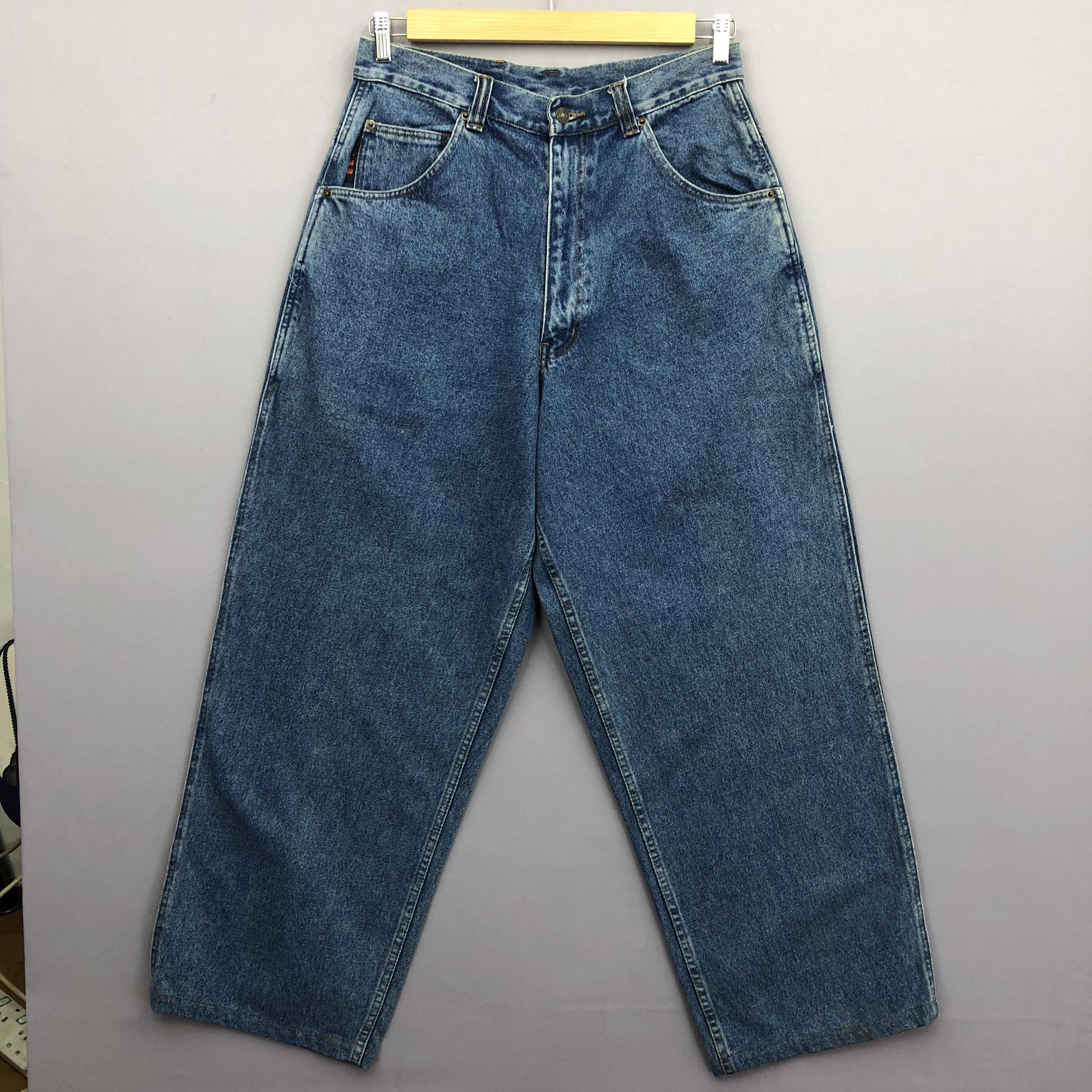 Japanese Brand Crazy Y2K/2000s Japanese Faded Jnco Style Baggy Jeans Denim Size US 32 / EU 48 - 2 Thumbnail