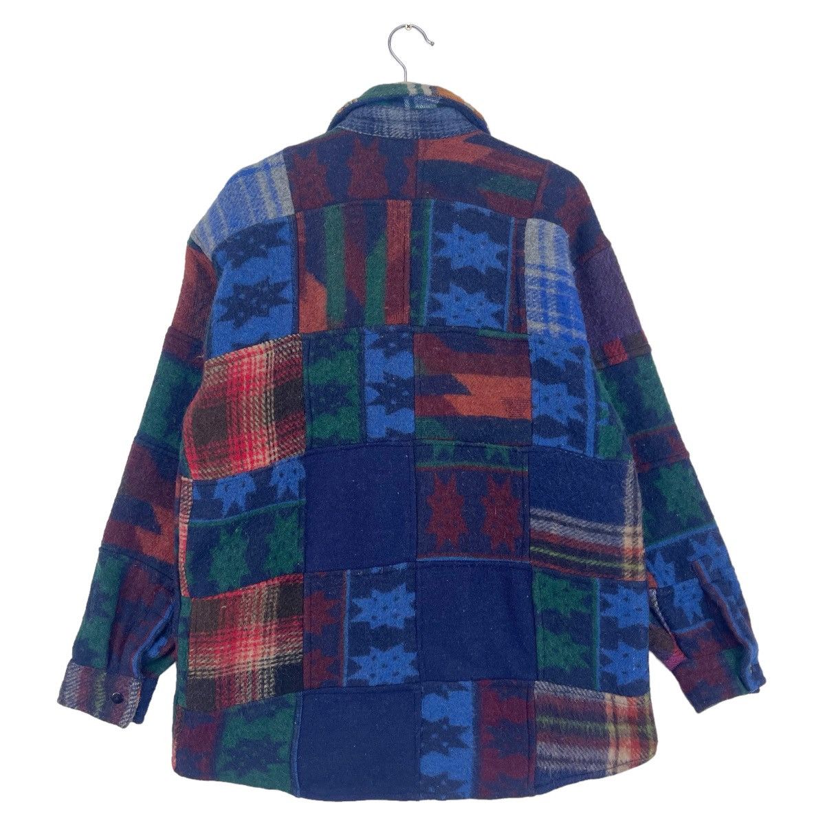 Vintage 70’s Count Dowm Roots Wool Patchwork Plaid Jacket Size US L / EU 52-54 / 3 - 2 Thumbnail