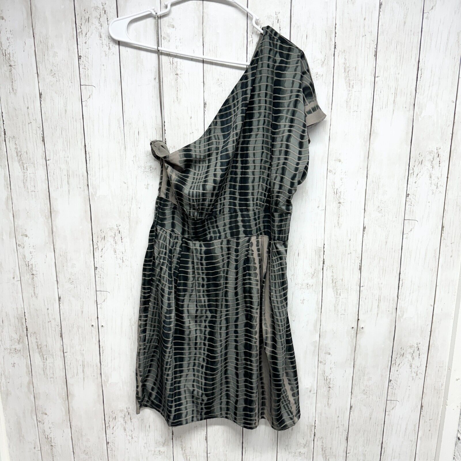 Other W118 by Walter Baker Dress Small One Shoulder Mini Striped Size S / US 4 / IT 40 - 1 Thumbnail