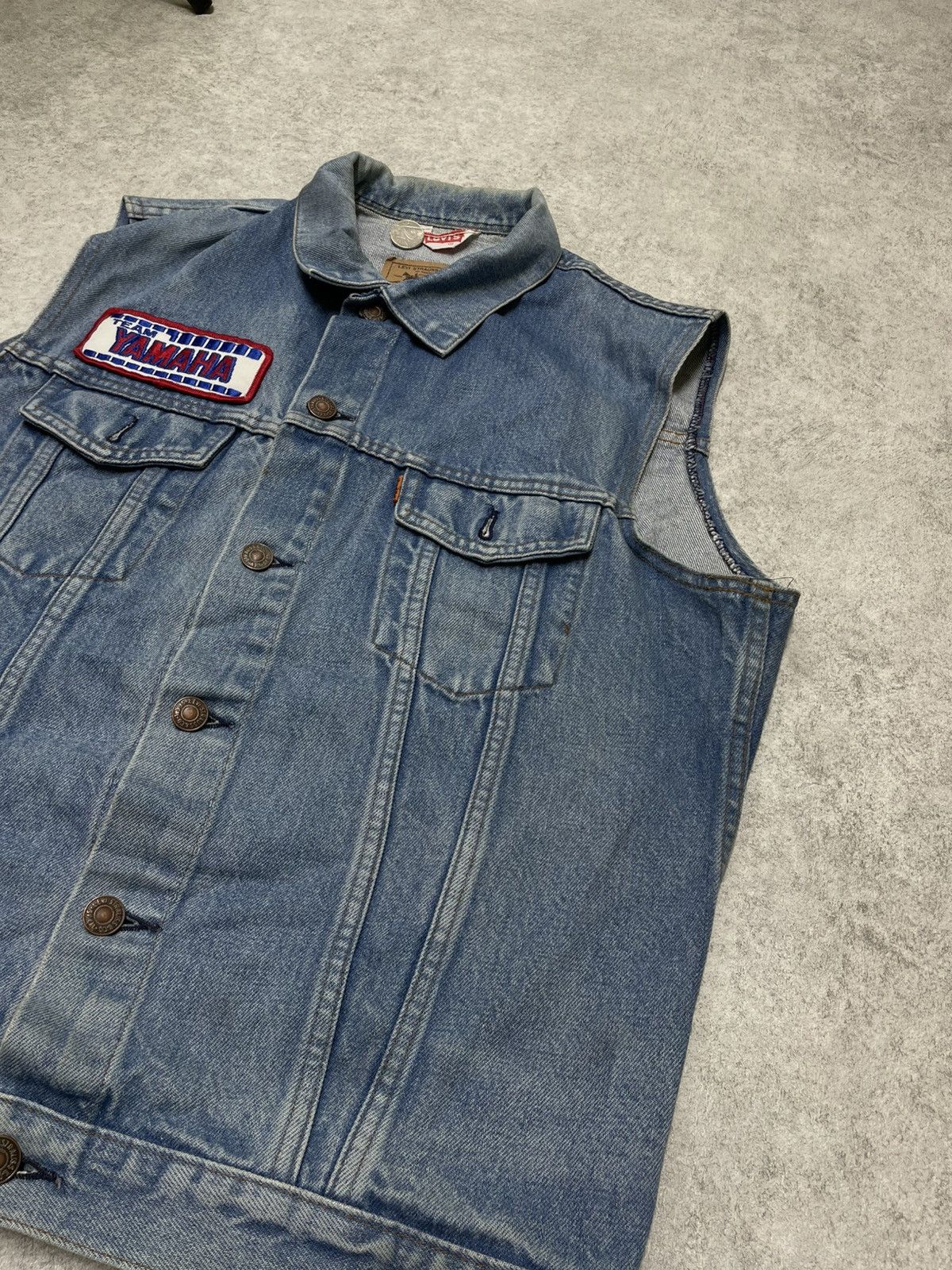 Levi's × Levi's Vintage Clothing × Vintage Vintage Levi’s France Vest, Raw Denim M/ Yamaha Detail Size US M / EU 48-50 / 2 - 4 Thumbnail