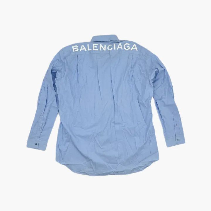 Balenciaga Balenciaga Balenciaga Blue Casual Long Sleeve Shirt -2507 Size US M / EU 48-50 / 2 - 2 Thumbnail