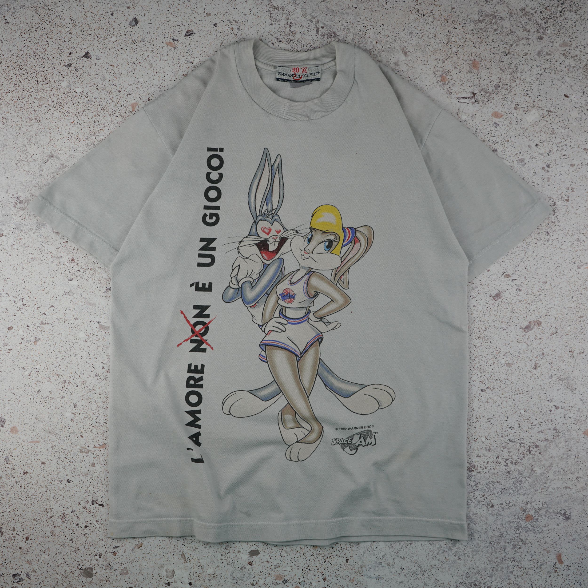 Cartoon Network × Vintage × Warner Bros Vintage 90s Looney Tunes Bugs and Lola Bunny T Shirt Size US S / EU 44-46 / 1 - 1 Thumbnail