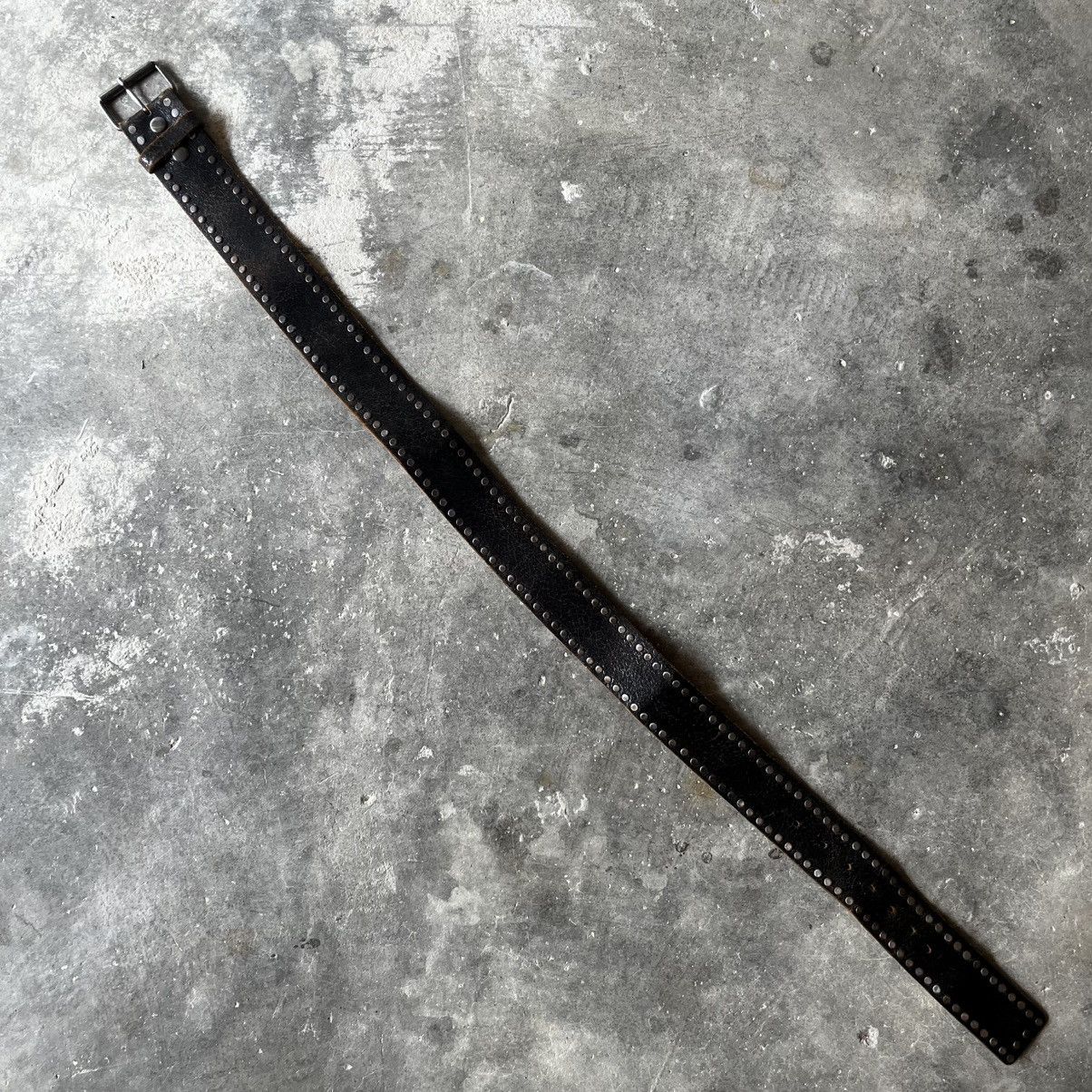 Vintage VINTAGE WESTERN SPIRIT STUDDED LEATHER BELT Size 30 - 6 Thumbnail