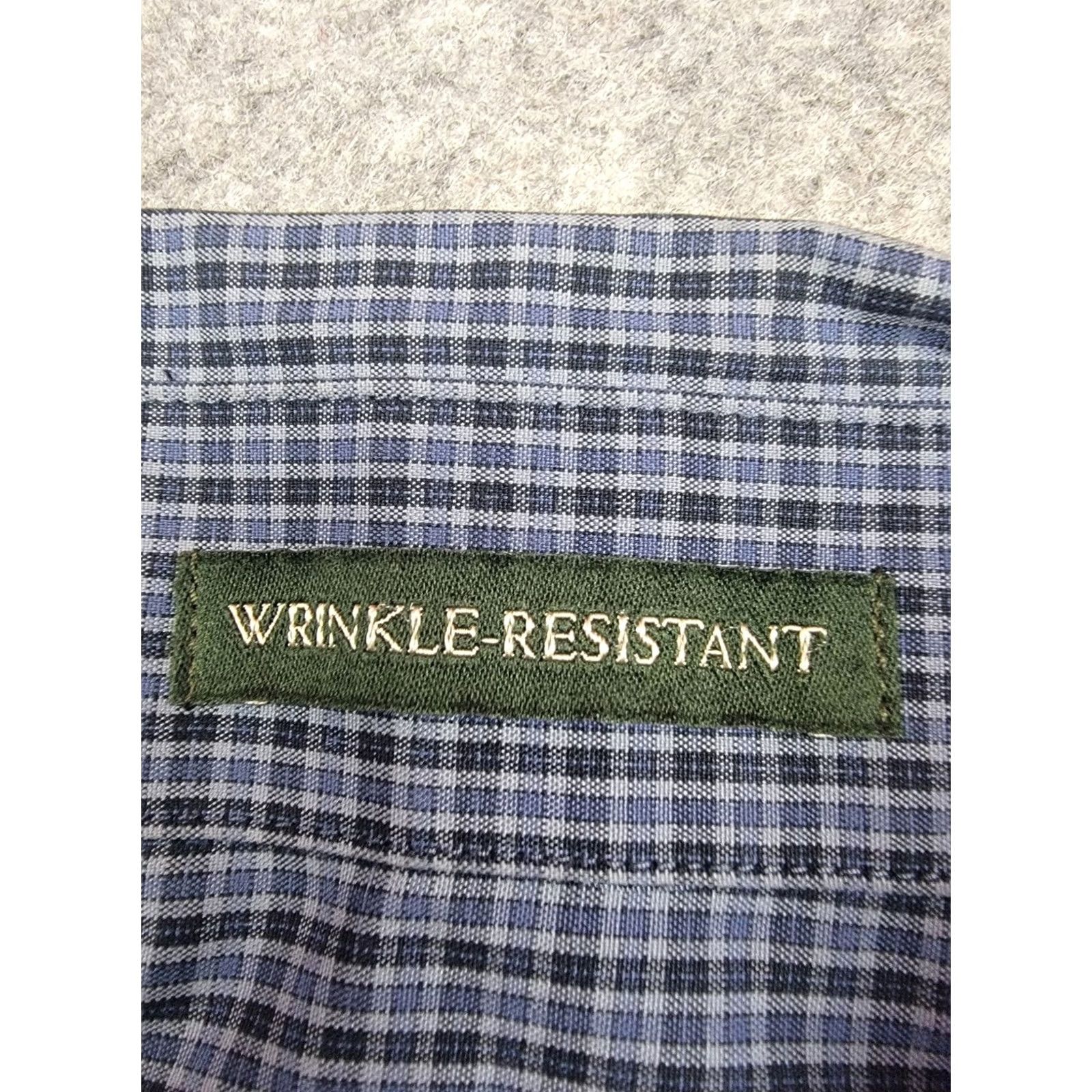 Eddie Bauer Eddie Bauer Shirt Mens Large Blue Plaid Wrinkle Resistant Button Down Size US L / EU 52-54 / 3 - 3 Thumbnail