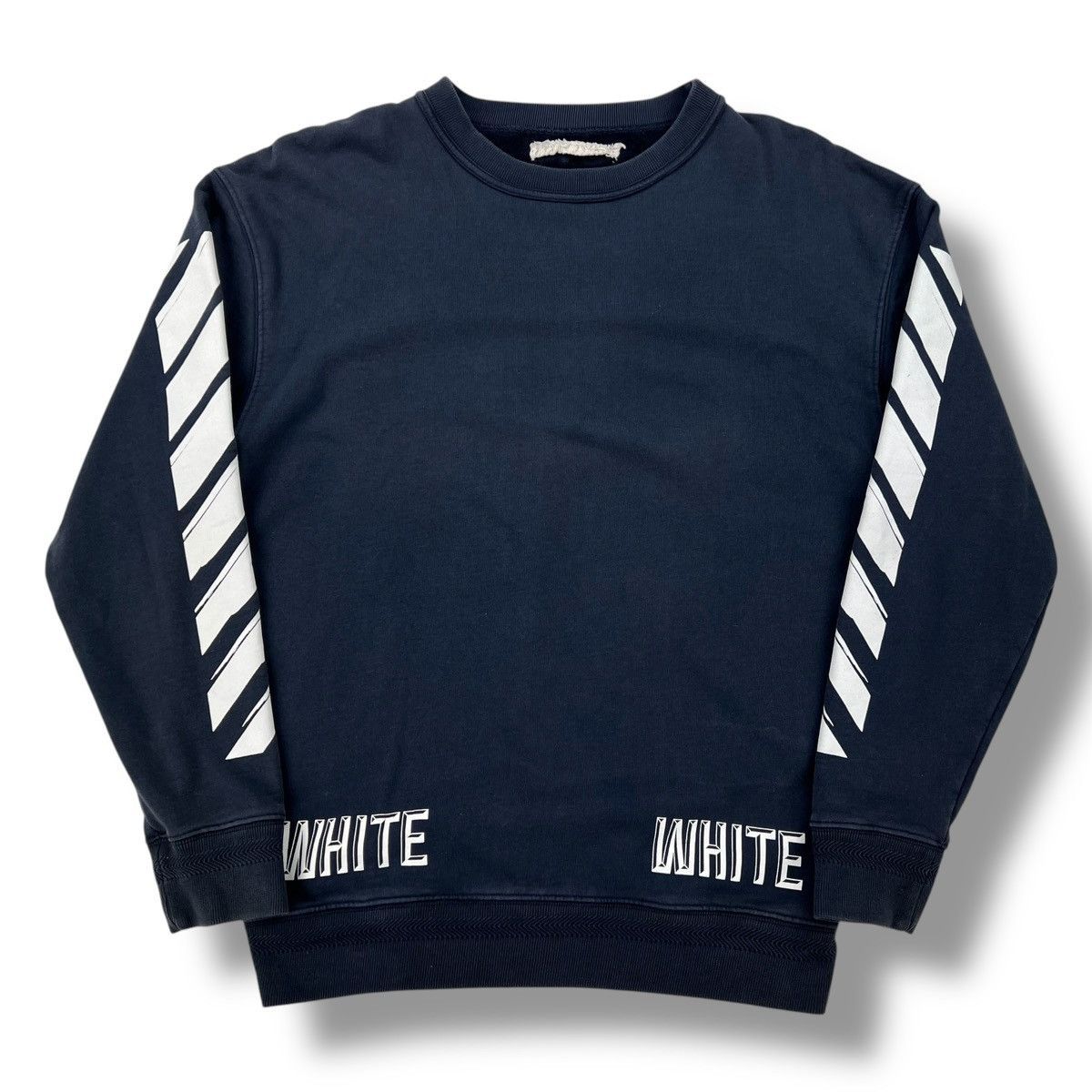 Off-White Off-White 3D Diagonal Navy Sweatshirt Size US XS / EU 42 / 0 - 3 Thumbnail