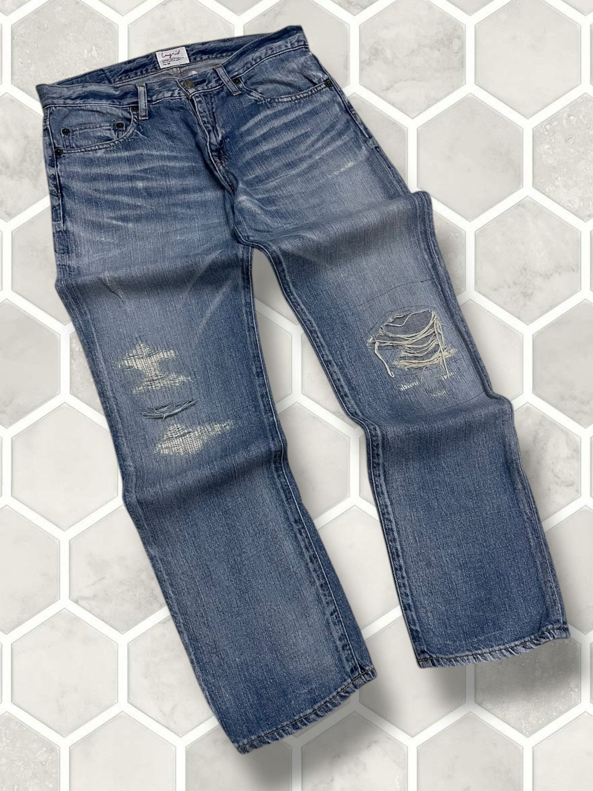 Hysteric Glamour Vintage Authentic Designer Japan Ungrid Distressed Denim Size US 30 / EU 46 - 2 Thumbnail