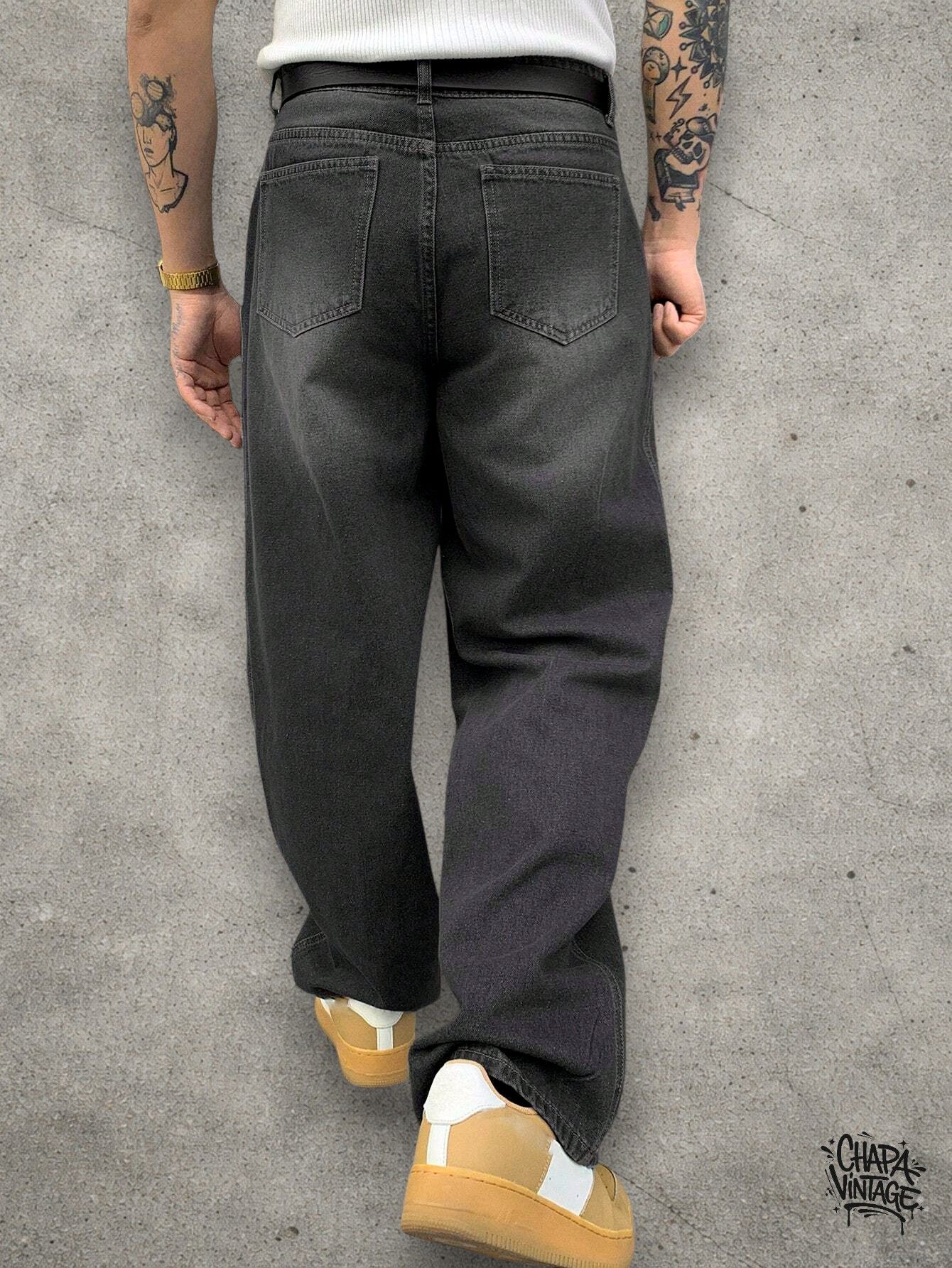 Vintage Washed gray jeans Size US 32 / EU 48 - 3 Thumbnail