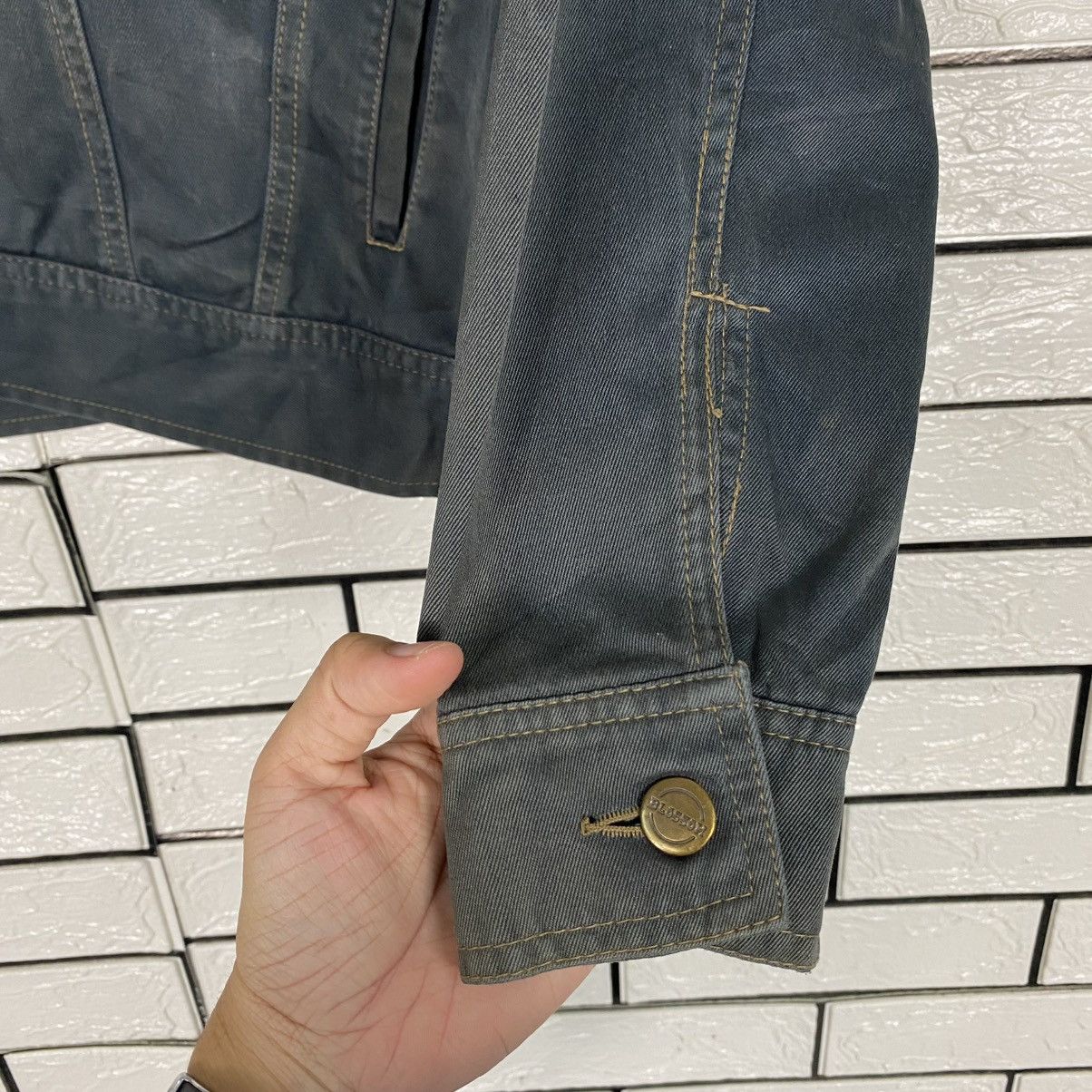 Issey Miyake 🔥CROPPED HUNTING JACKET BUTTON BLOSSOM DUCK CANVAS Size US M / EU 48-50 / 2 - 18 Thumbnail