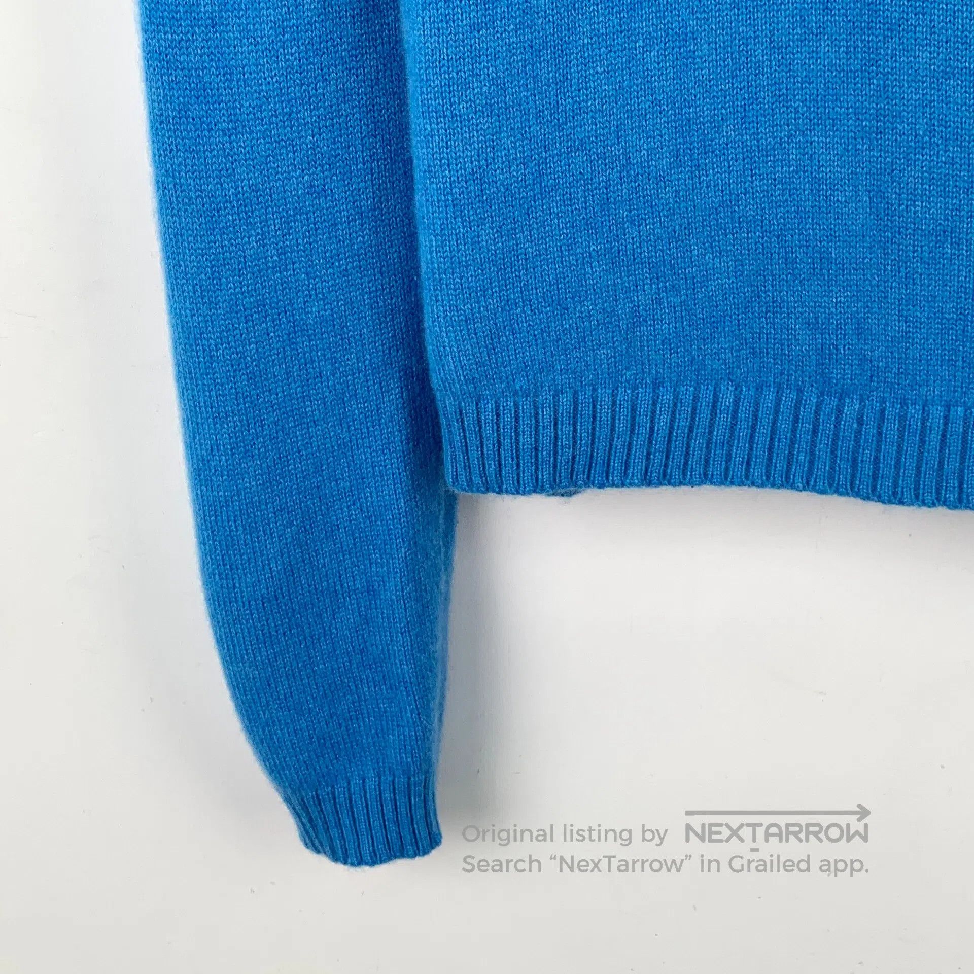 Loro Piana Loro Piana Blue snowflake intarsia cashmere round-neck lon Size US L / EU 52-54 / 3 - 5 Thumbnail