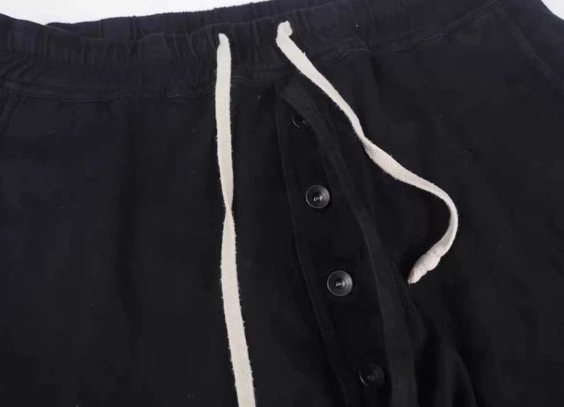 Rick Owens Rick Owens size xs SS16 black cropped pants with low crotch Size US 28 / EU 44 - 3 Thumbnail