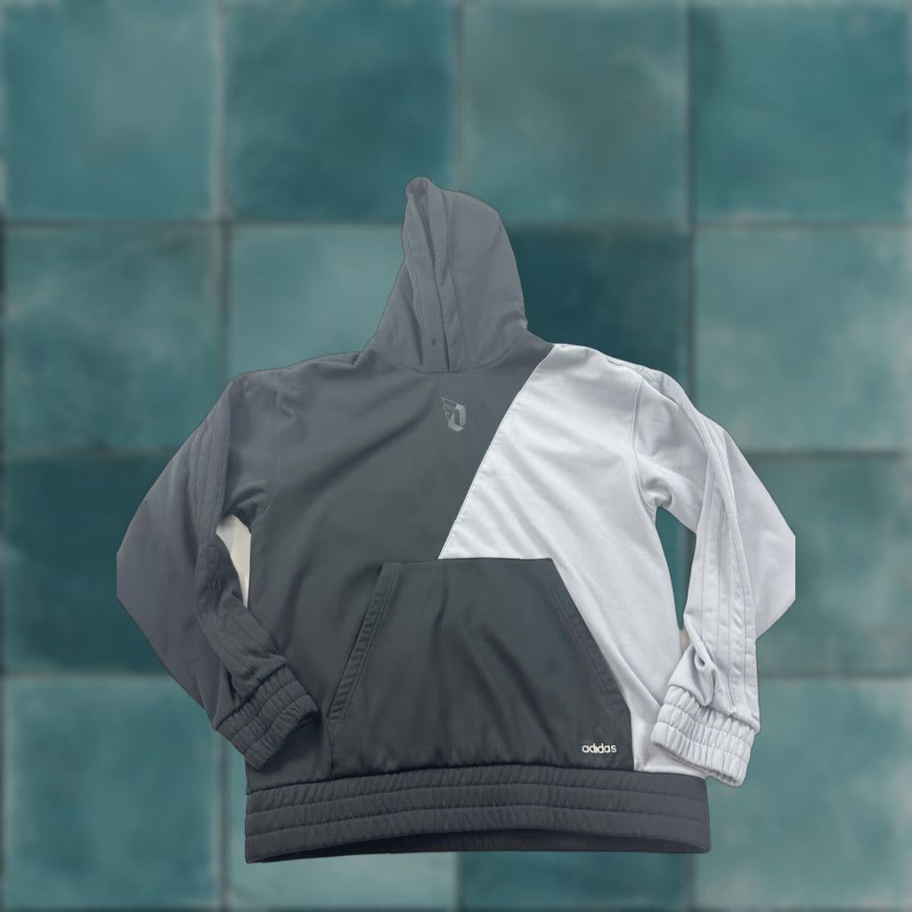 Adidas Adidas Hoodie Mens Medium Pullover Damian Lillard Black Gray Casual Sportswear Size US M / EU 48-50 / 2 - 1 Thumbnail