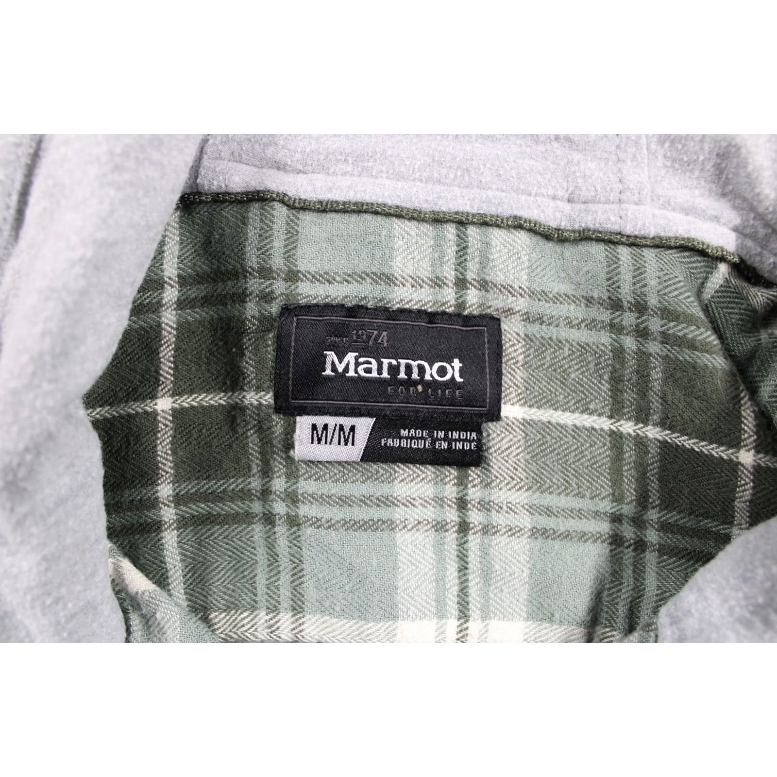 Marmot Marmot Jacket Mens Medium Green Plaid Flannel Hooded Casual Snap Front Pockets Size US M / EU 48-50 / 2 - 5 Thumbnail