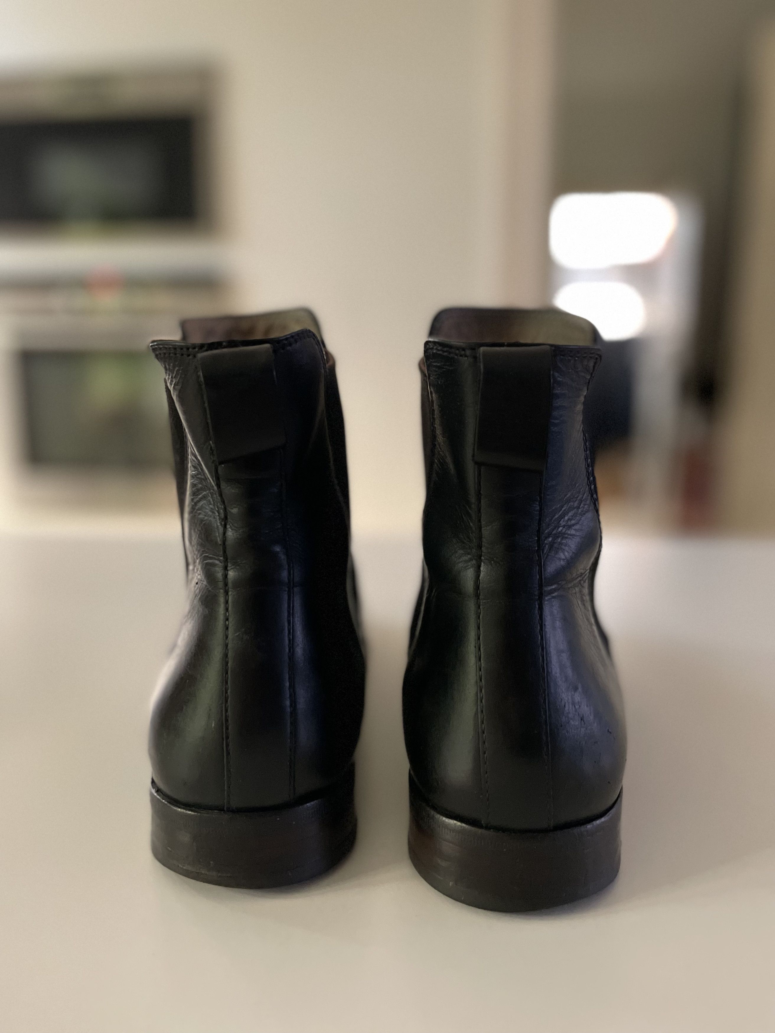 A.P.C. A.P.C. black leather Chelsea Boots Size US 10 / EU 43 - 4 Thumbnail