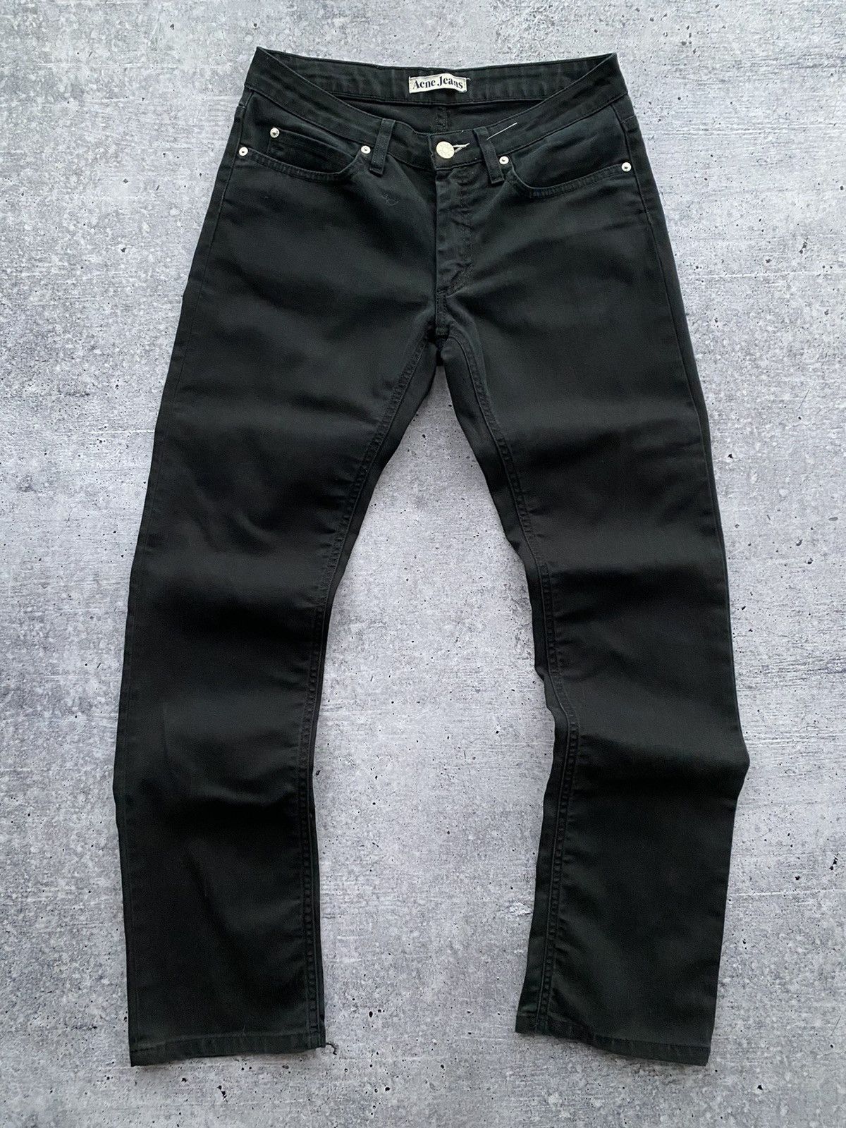 Acne Studios 1989 Wide-fit Jeans, Grime Black | Grailed